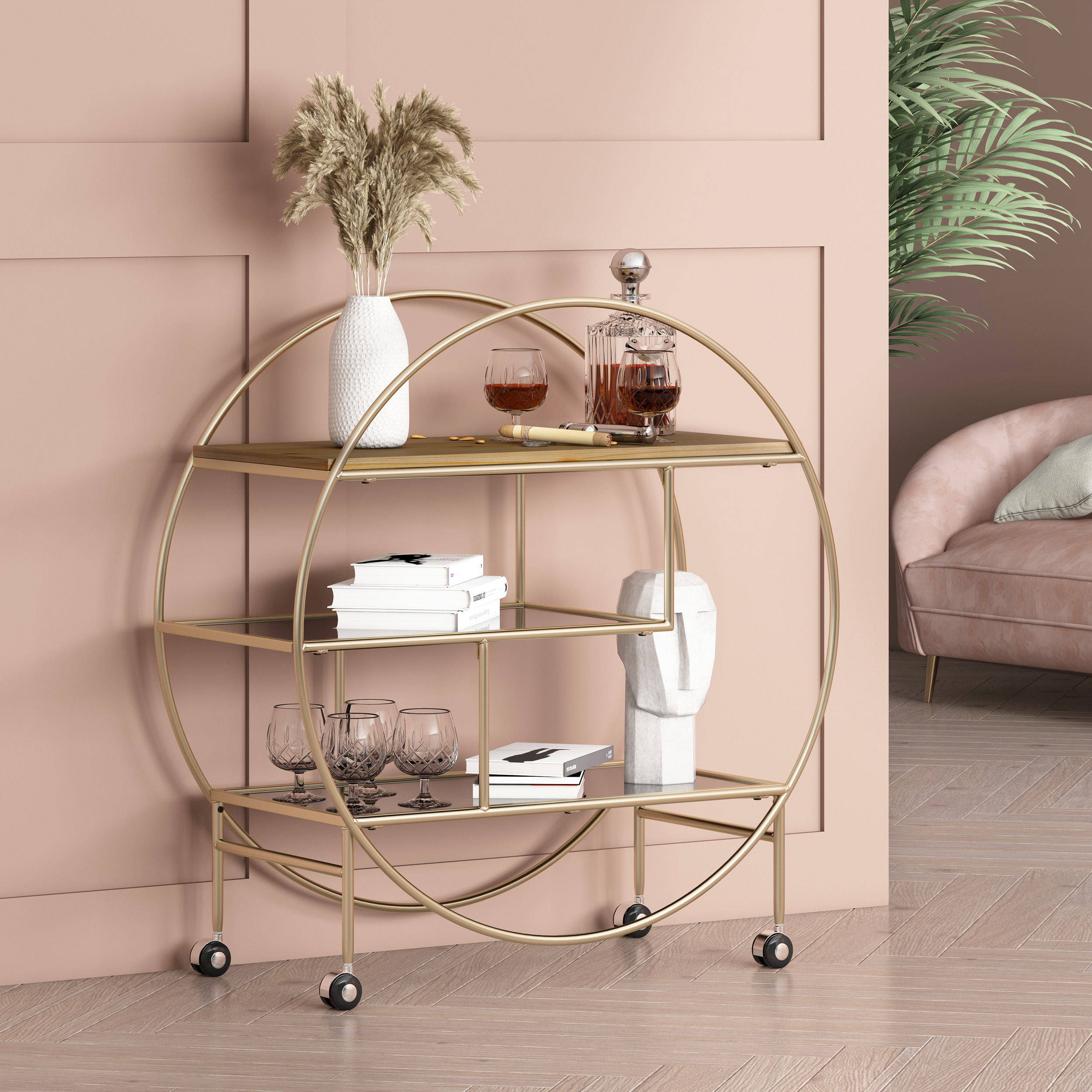 ROUND SHELF