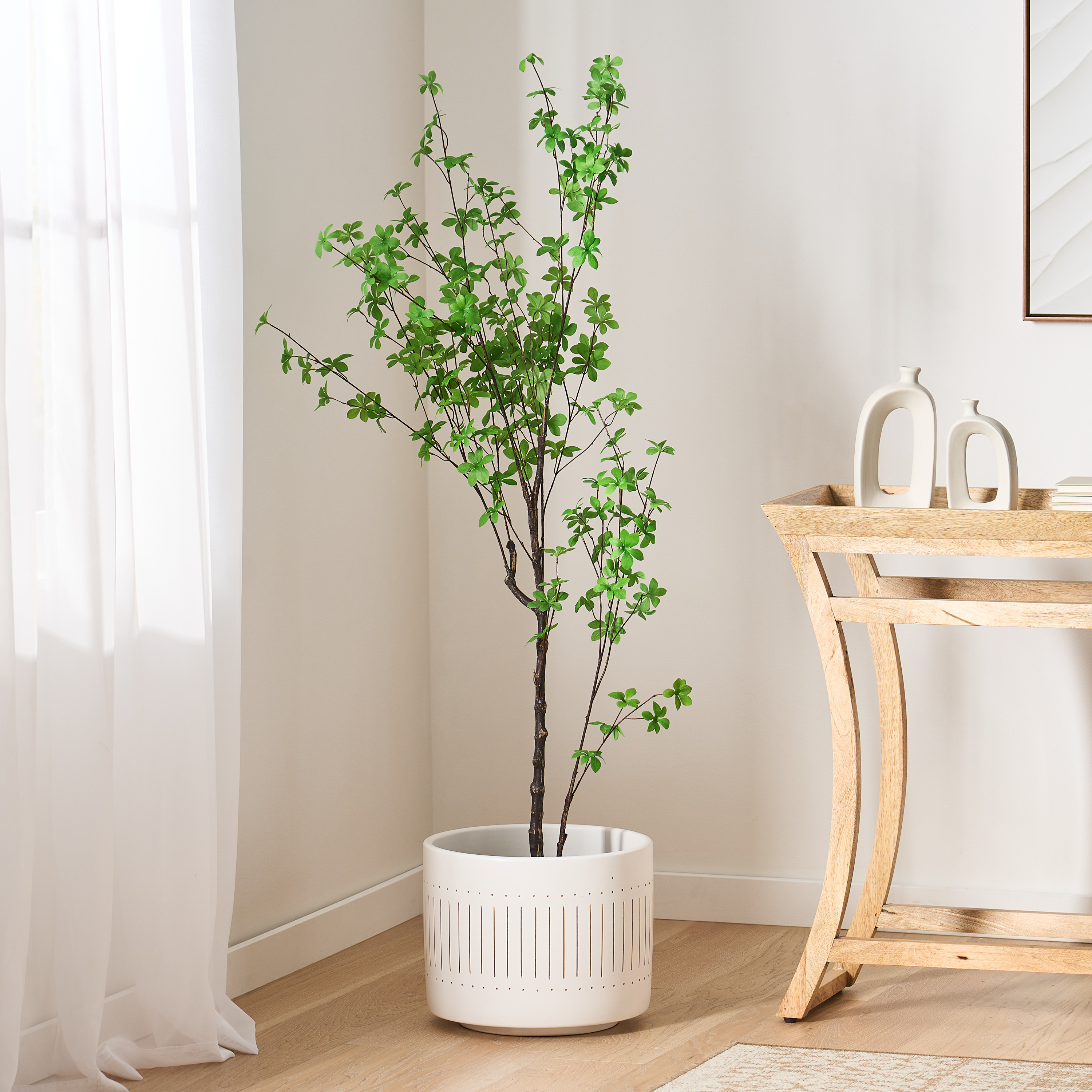 150CM ARTIFICIAL DISC LEAF TREE