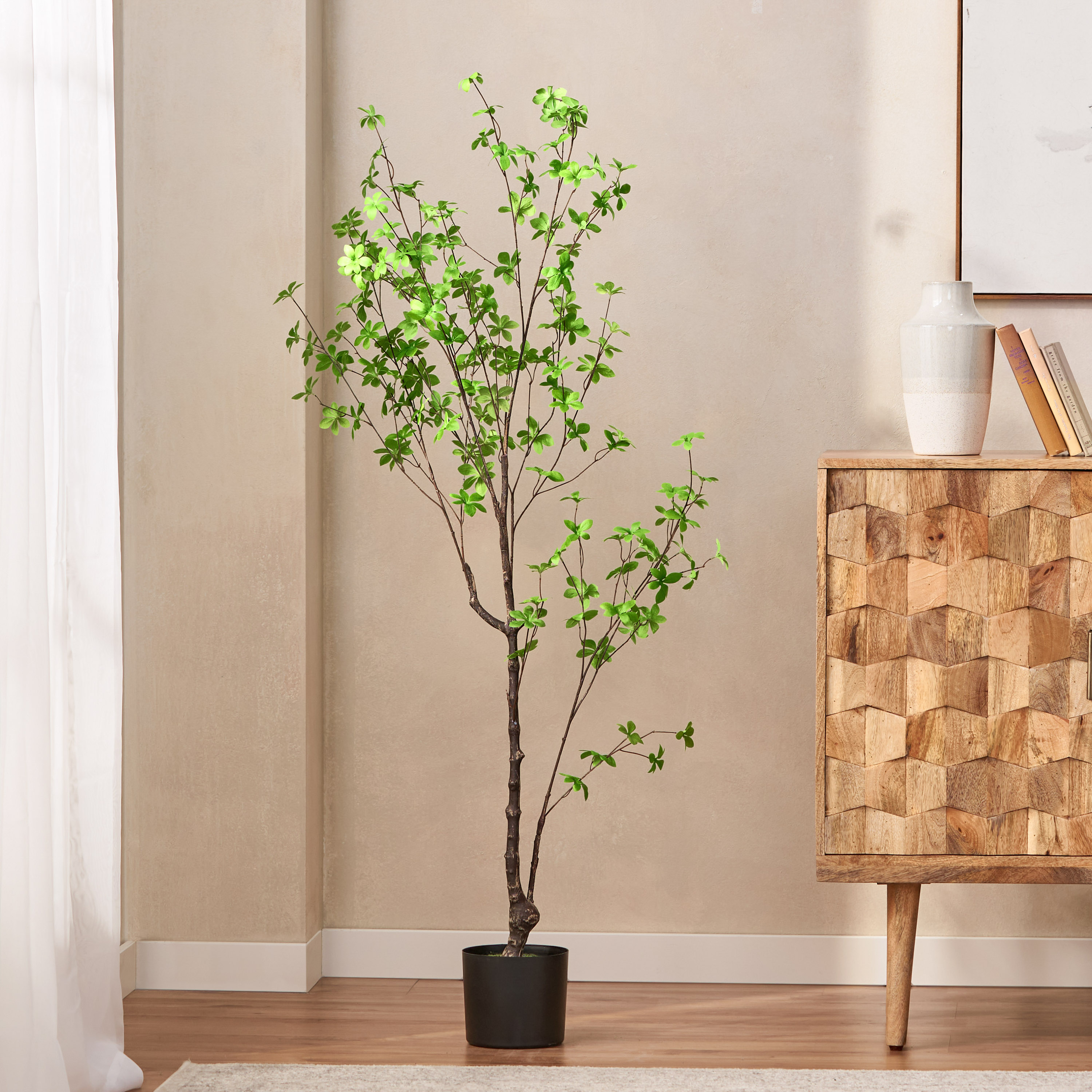 150CM ARTIFICIAL DISC LEAF TREE