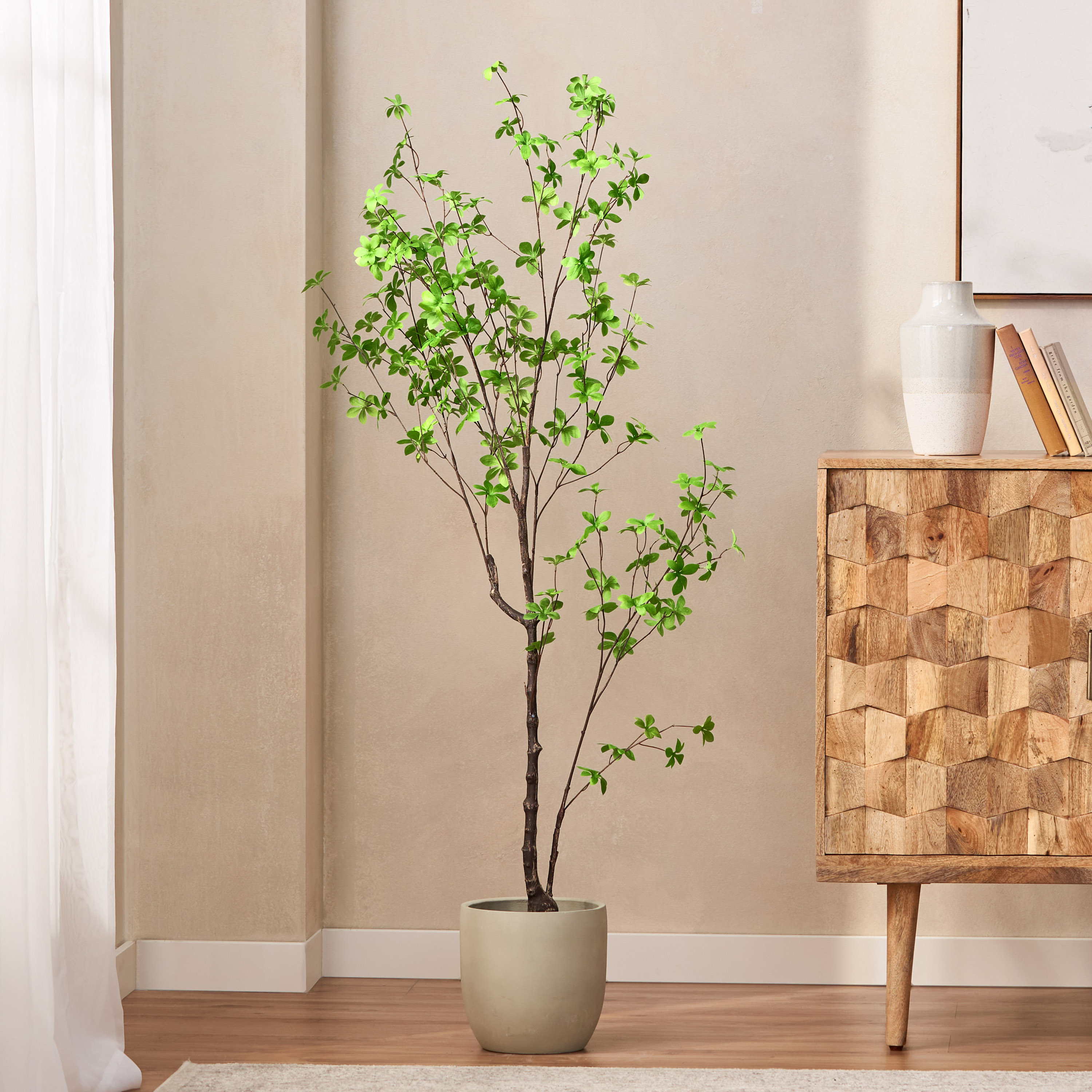 150CM ARTIFICIAL DISC LEAF TREE