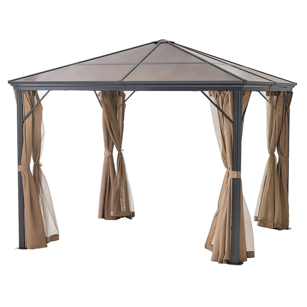 10 ft. x 10 ft. Aluminum Gazebo with Hardtop