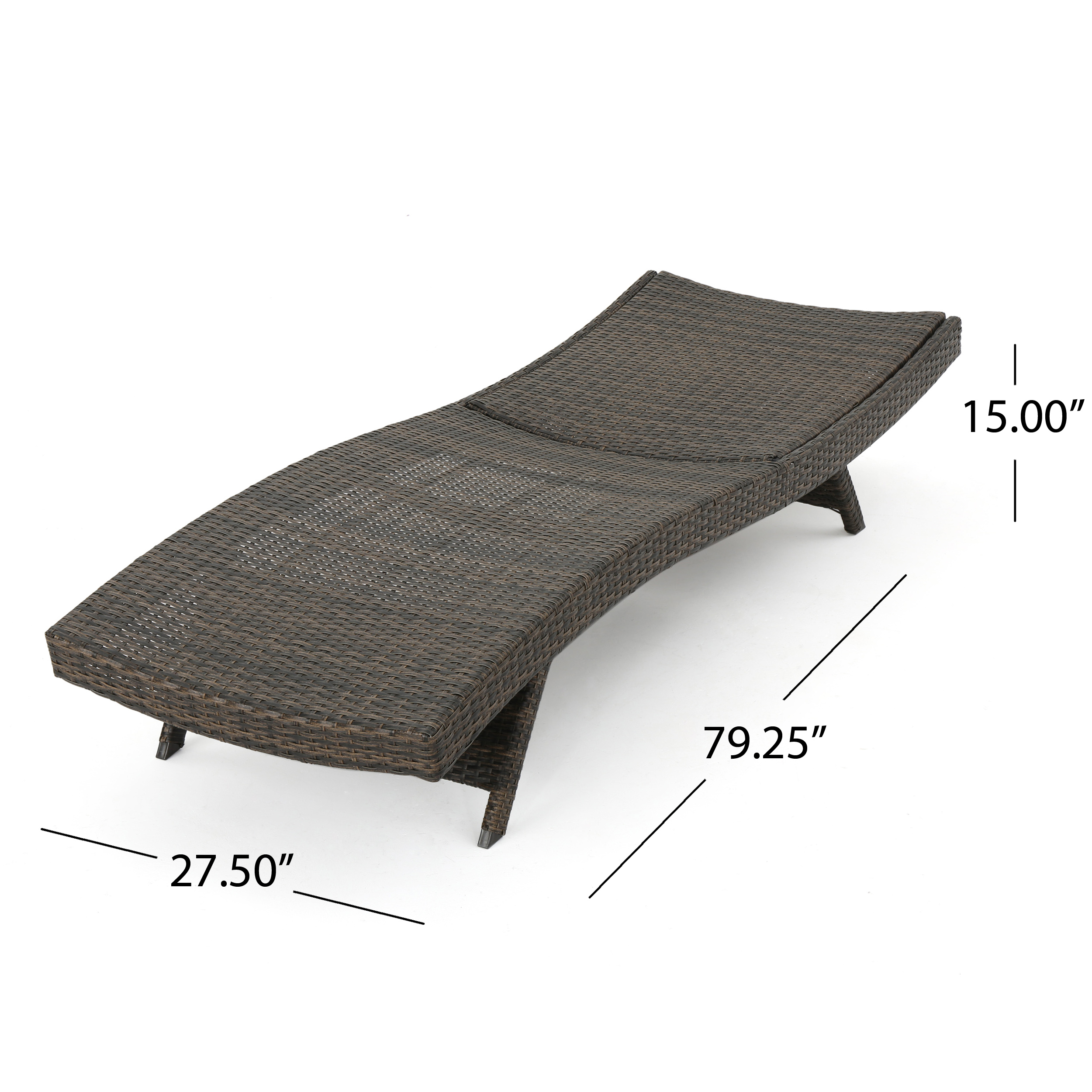 SALEM PE WICKER CHAISE LOUNGE