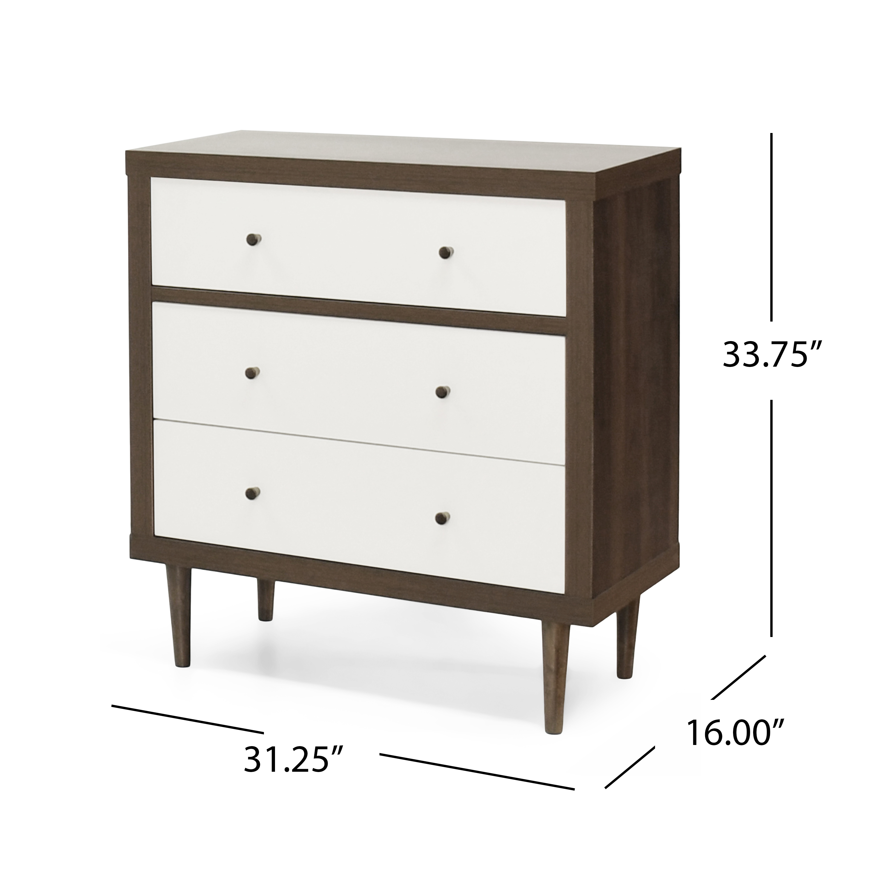 NORDIC 3-DRAWER CHEST