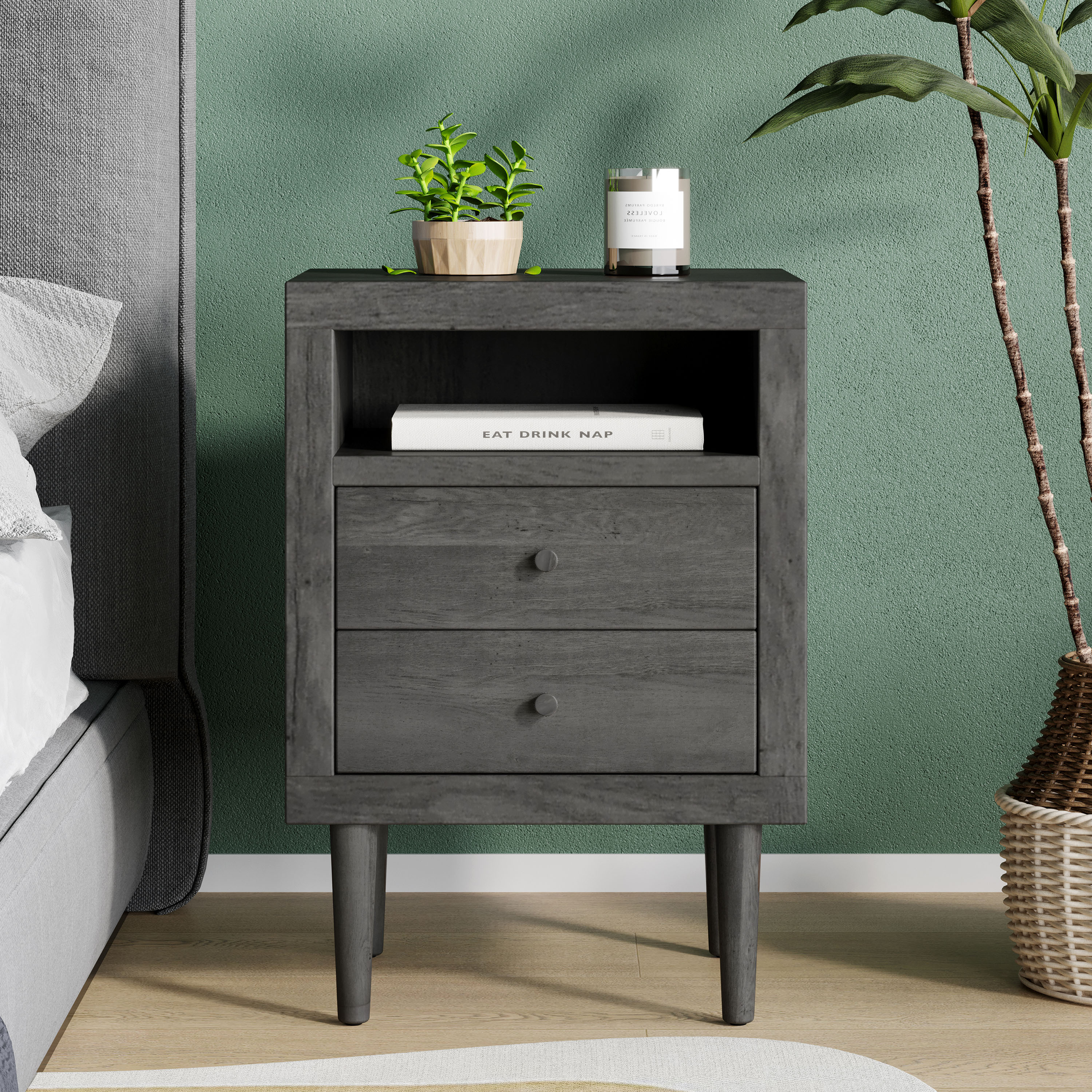 2-DRAWER NIGHTSTAND