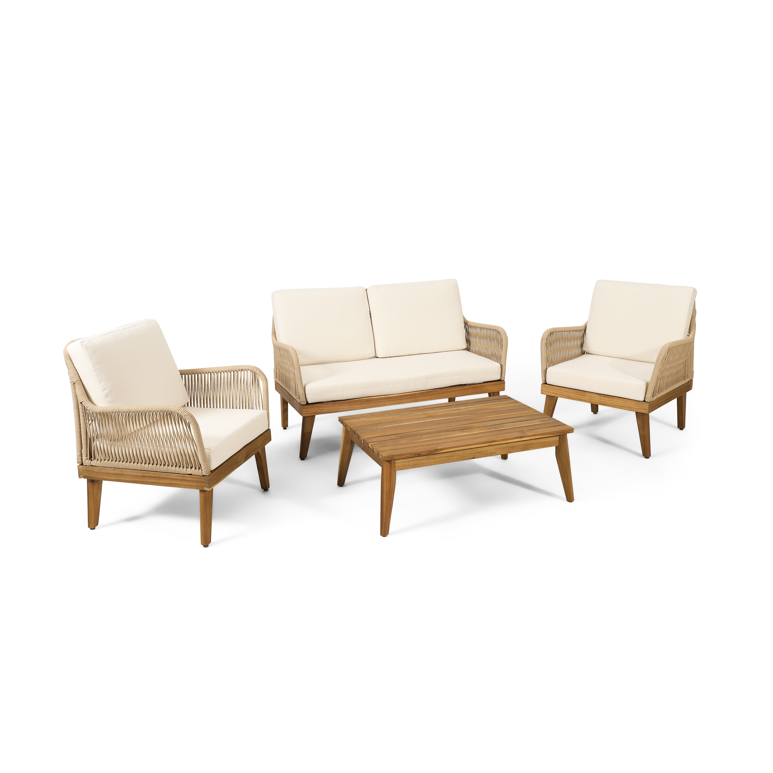 ANNISA CHAT SET_LOVESEAT&COFFEE TABLE&2 CLUB CHAIRS