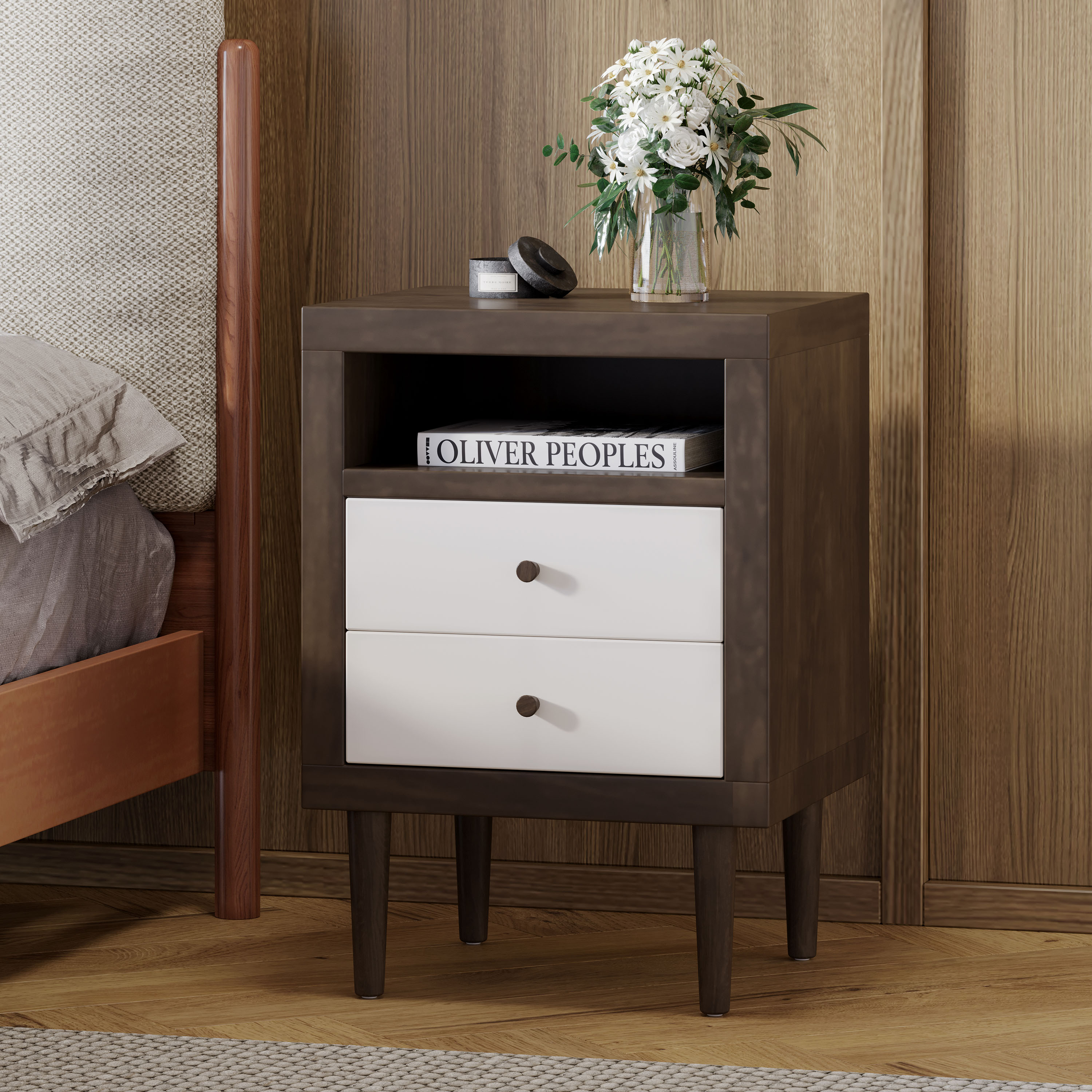 2-DRAWER NIGHTSTAND