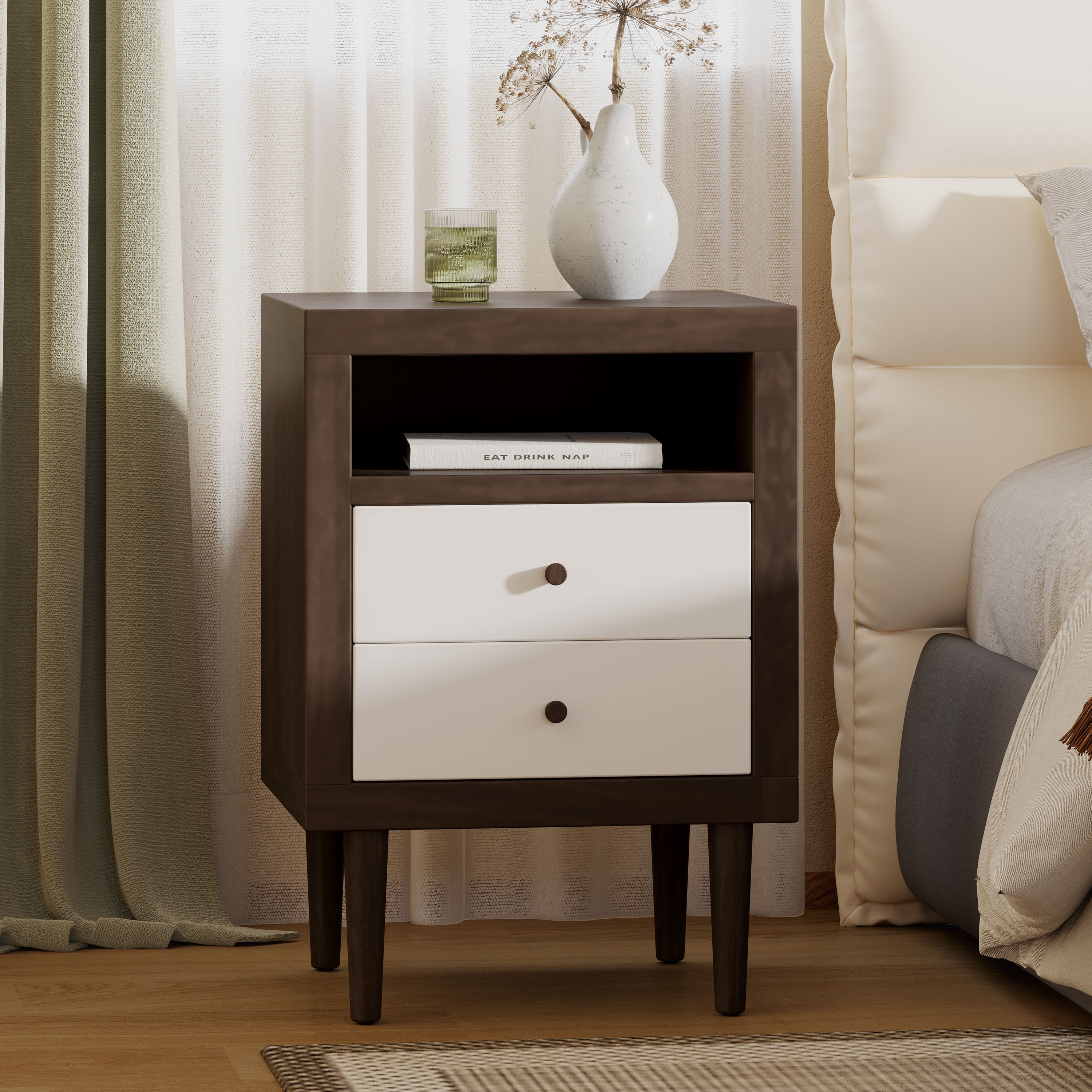 2-DRAWER NIGHTSTAND