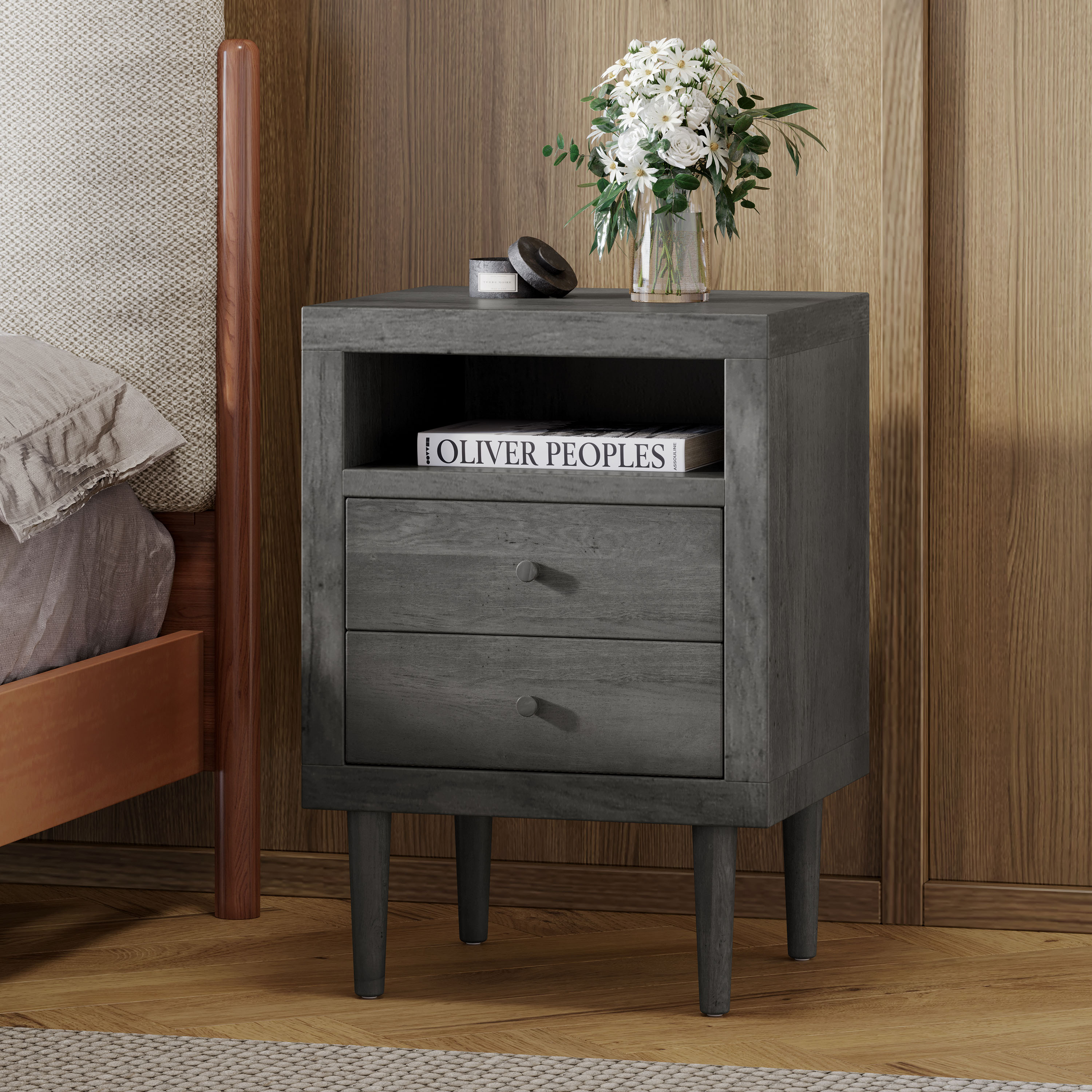 2-DRAWER NIGHTSTAND