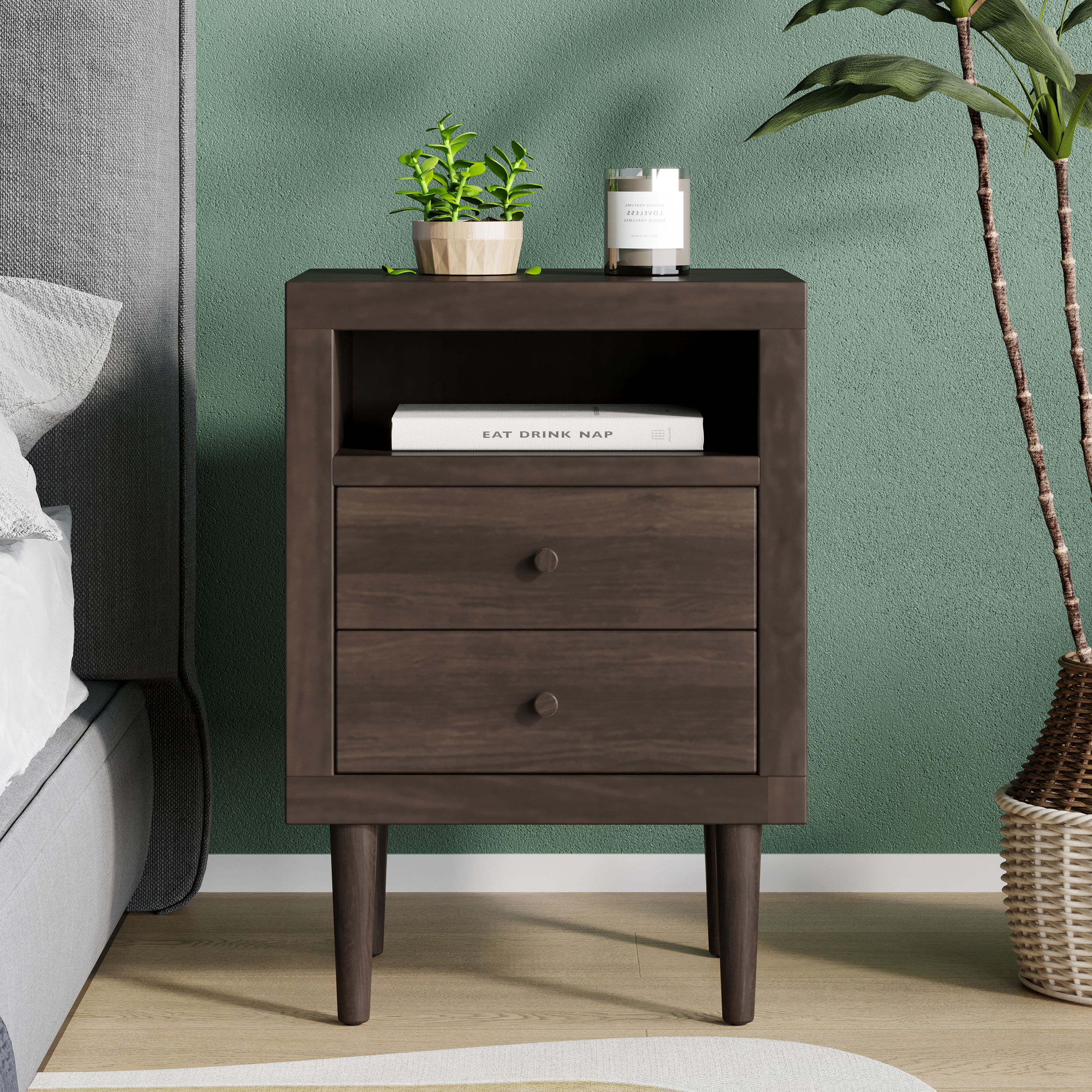 2-DRAWER NIGHTSTAND