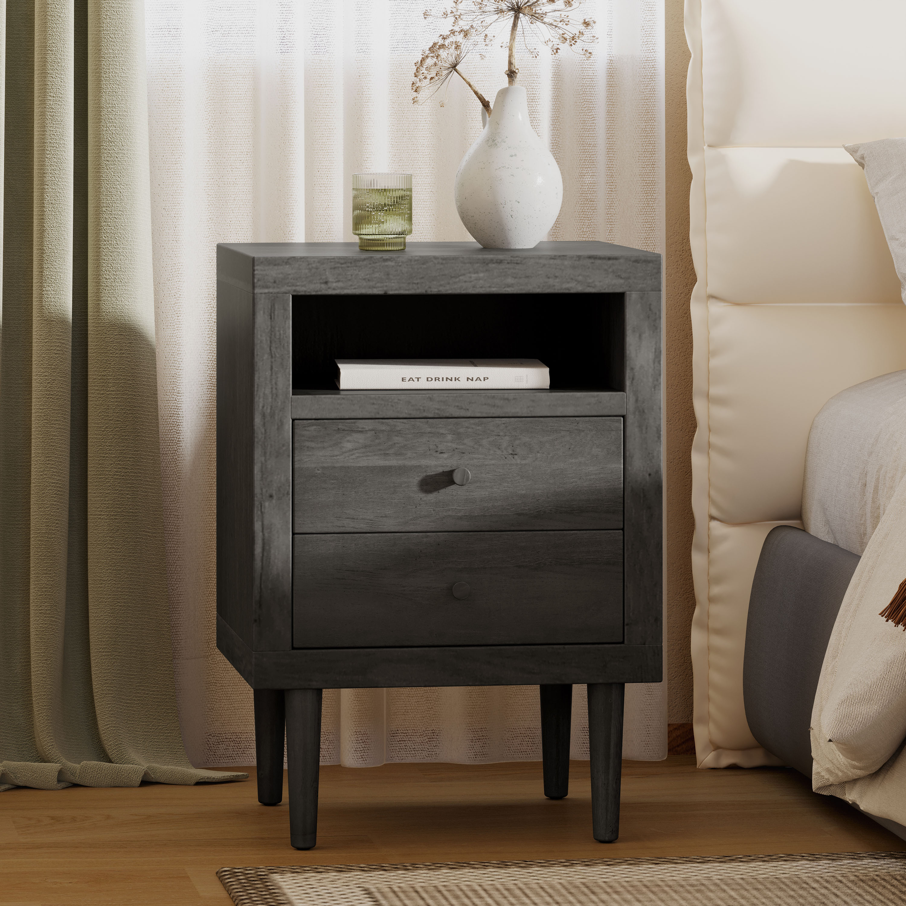 2-DRAWER NIGHTSTAND