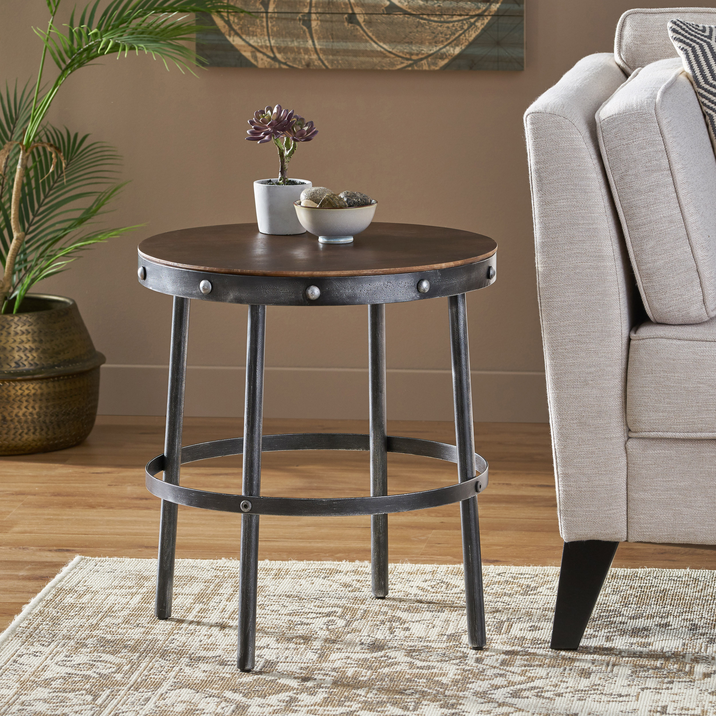 RIVET SIDE TABLE