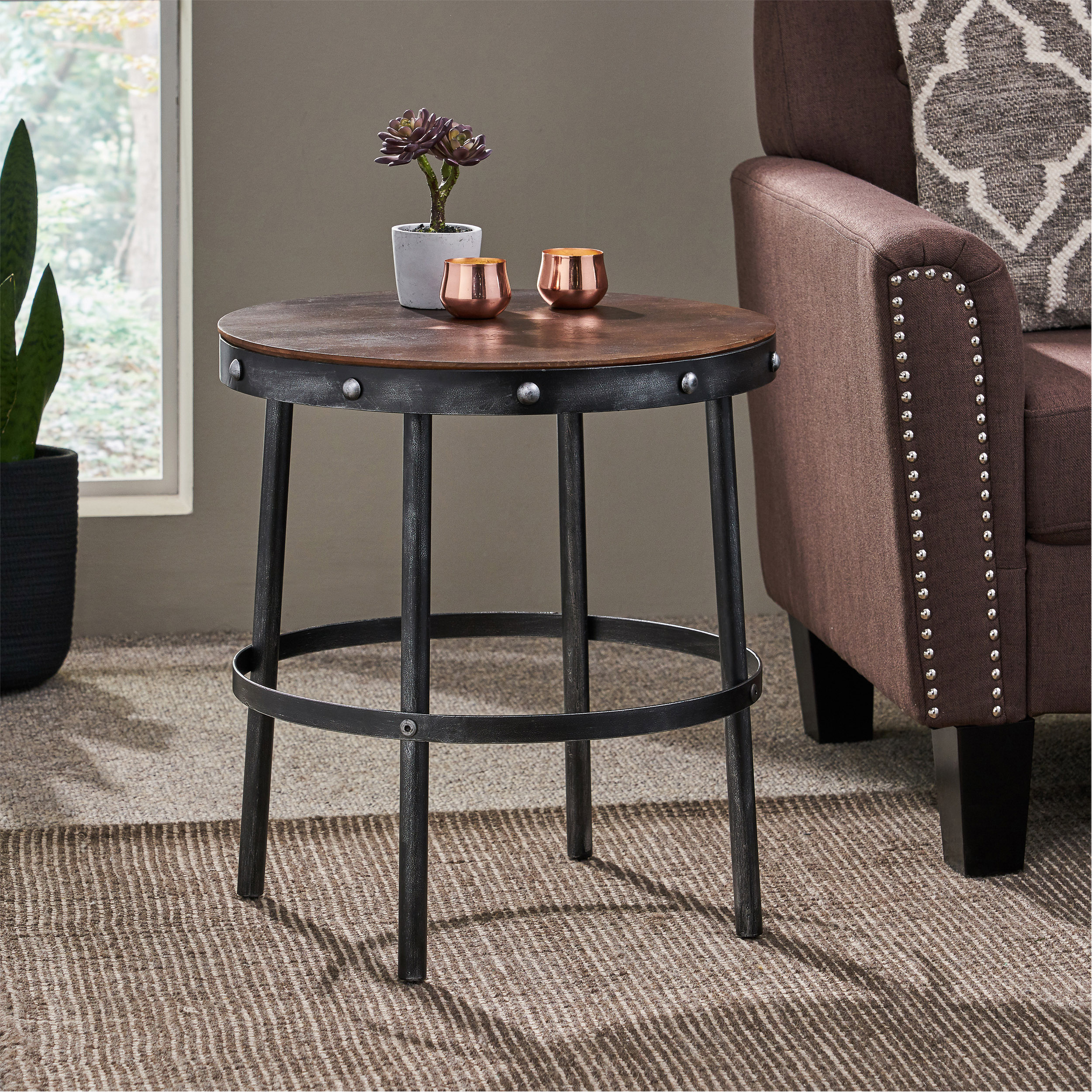 RIVET SIDE TABLE