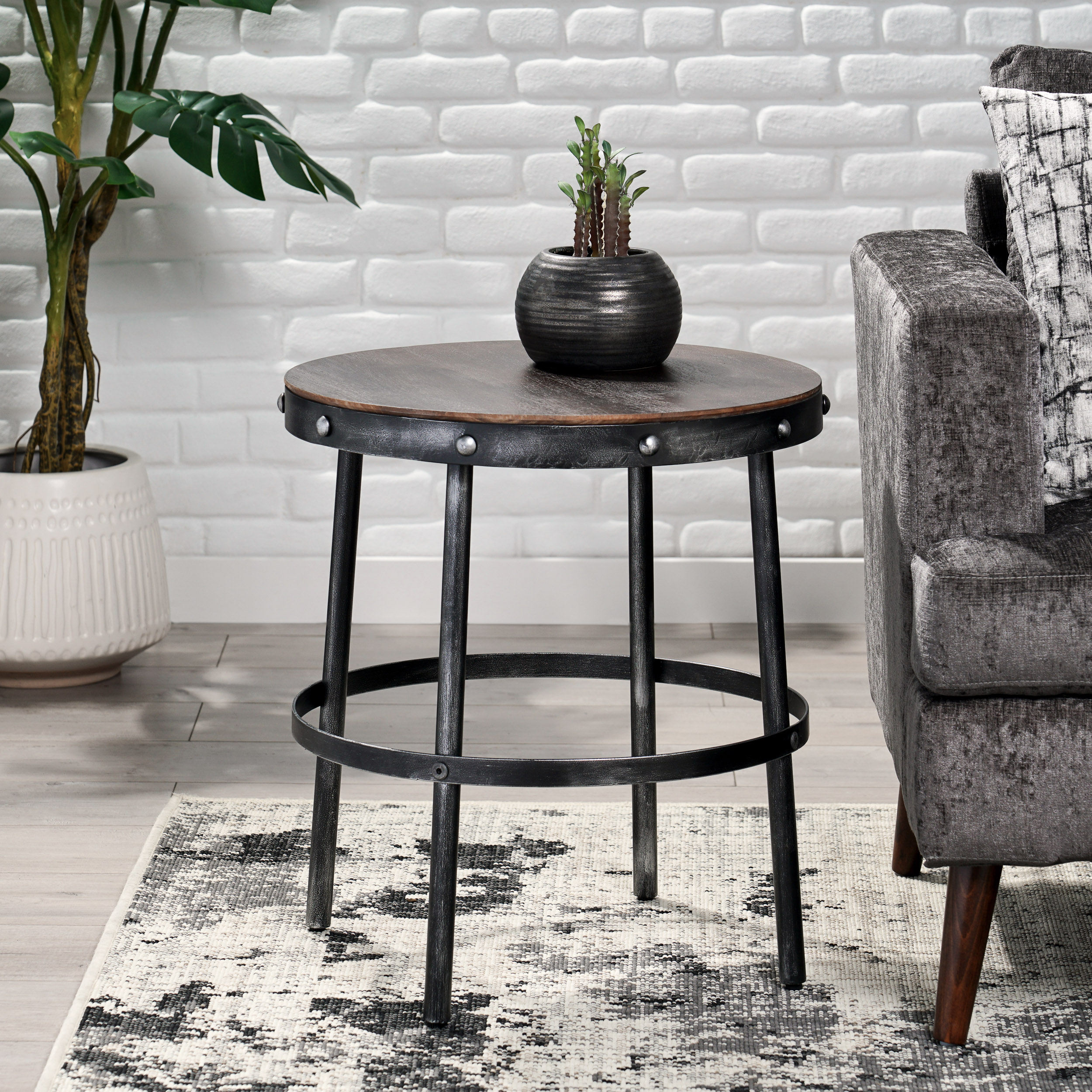 RIVET SIDE TABLE