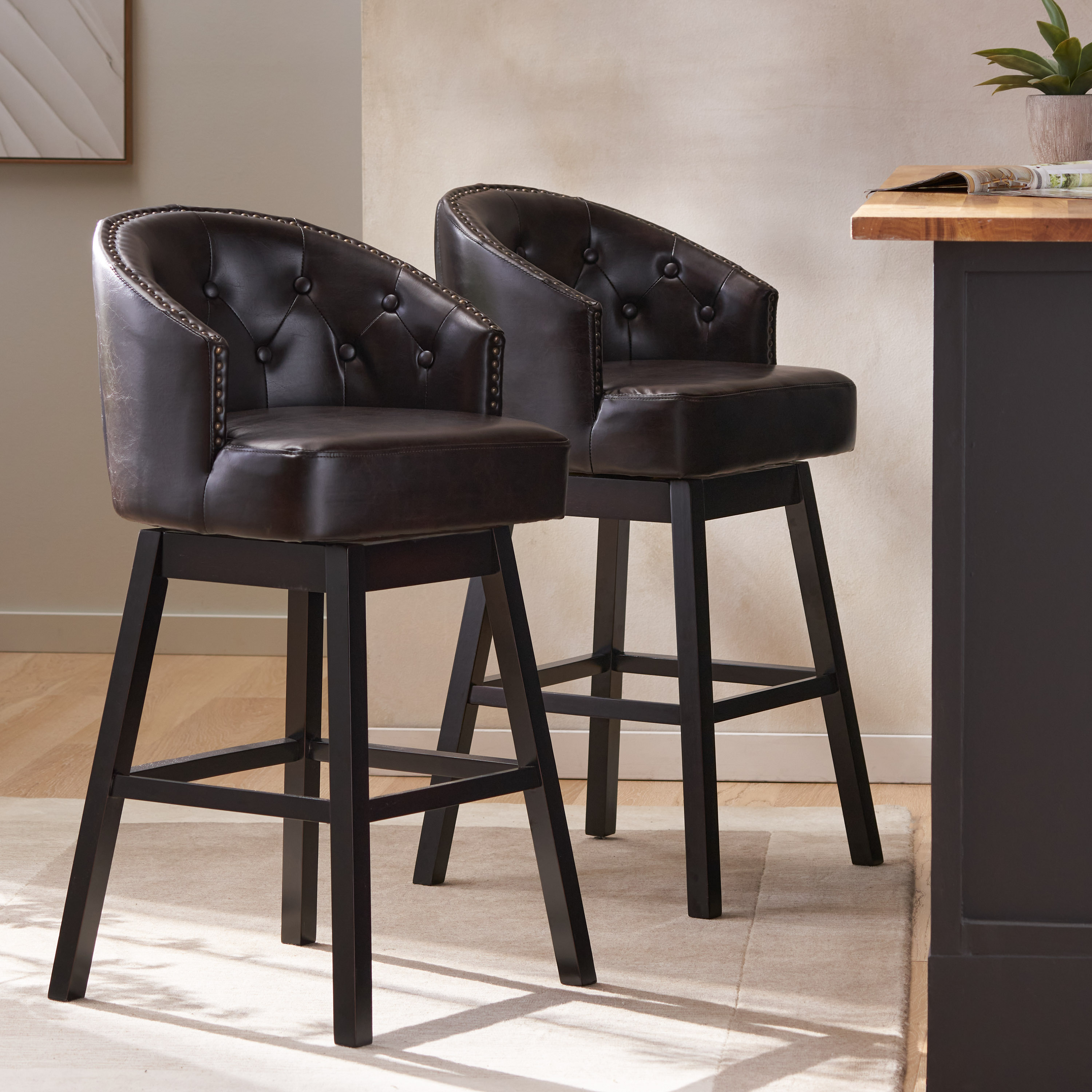 OGDEN KD SWIVEL BARSTOOL( SET OF 2 )