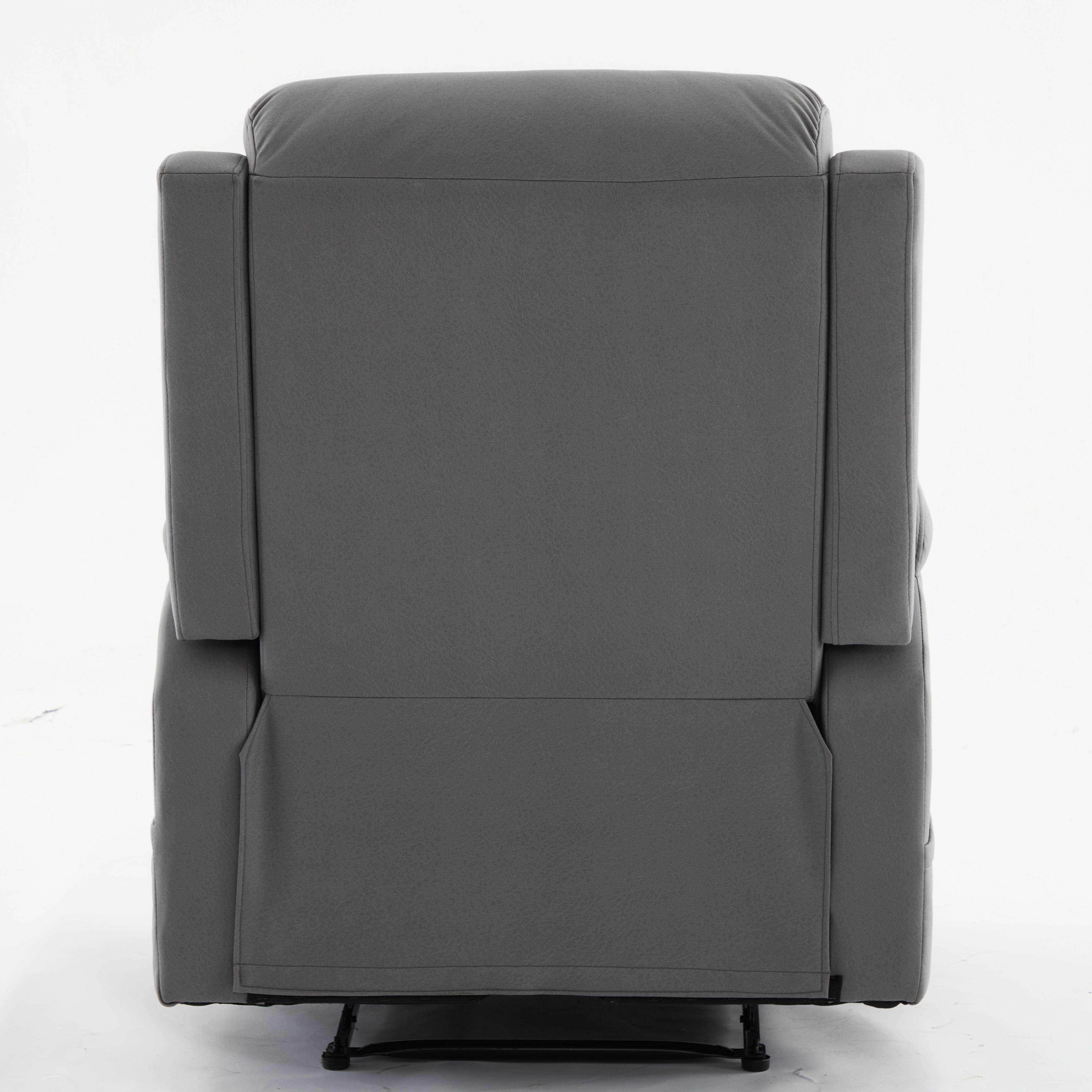 Best Choice Recliner Chair Living Room Reclining Sofa Chair, Home Theater Seating Modern Recliner, Manual Recliner Sofa Chair for Living Room/Office/Apartment, Easy-to-Reach Side Button - Gray