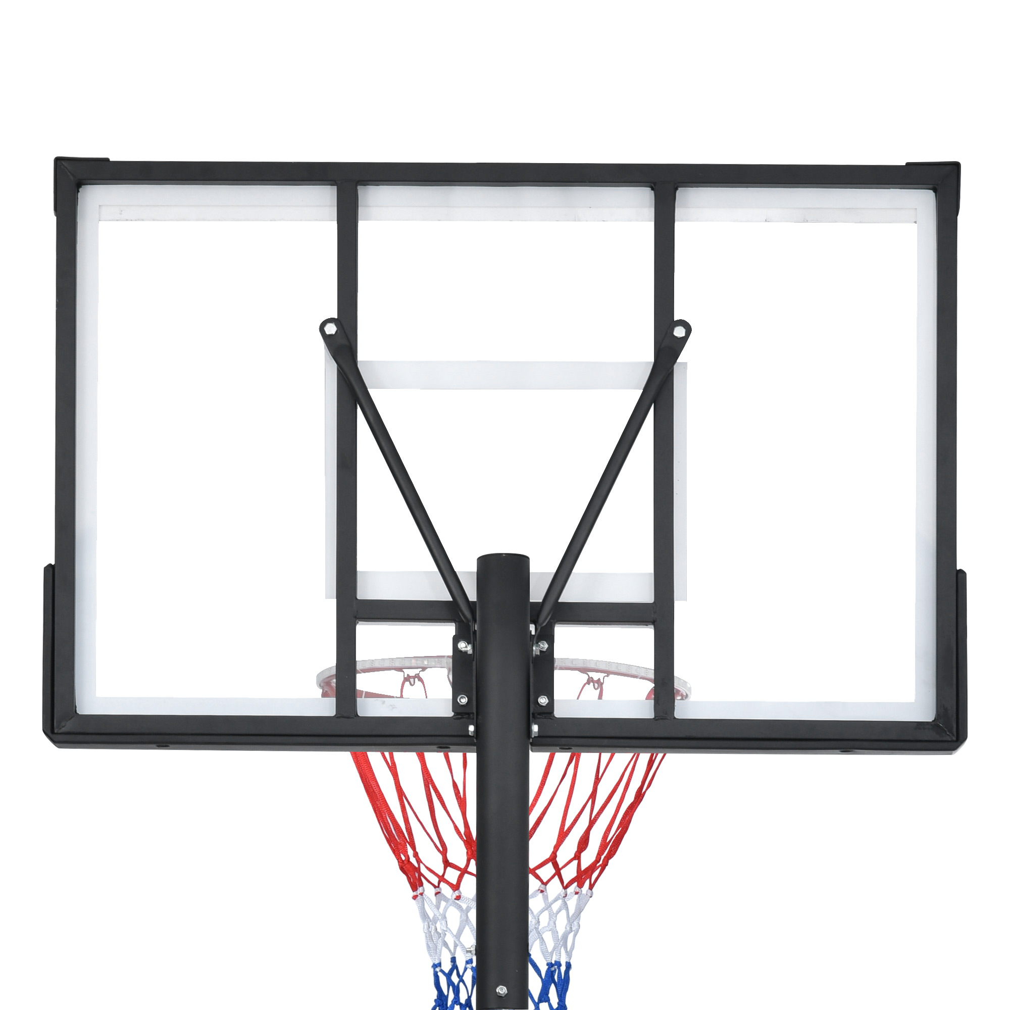 Portable Basketball Hoop Basketball System 4.76-10ft Height Adjustable for Youth Adults LED Basketball Hoop Lights, Colorful lights, Waterproof,Super Bright to Play at Night Outdoors,Good Gift for Kid