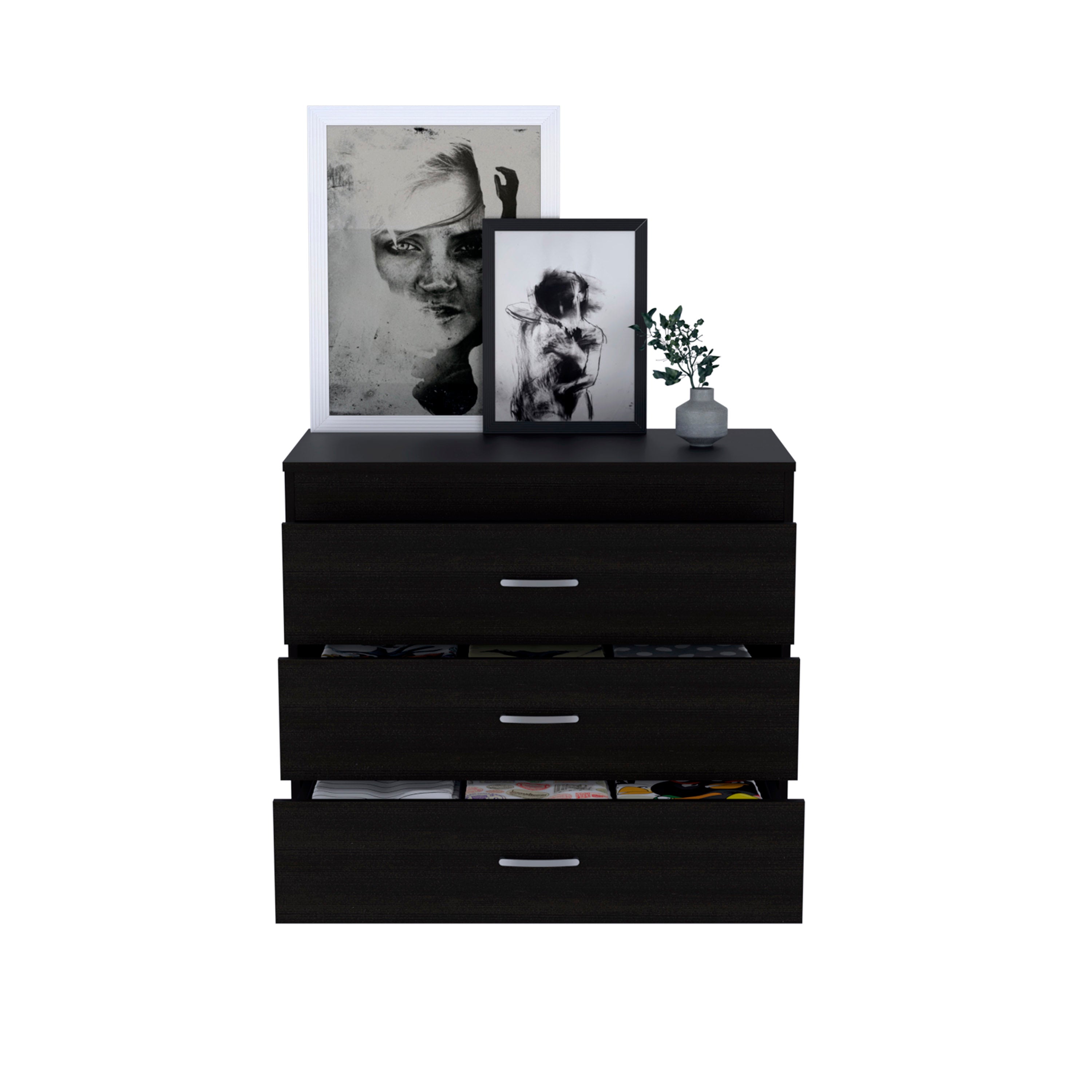 California Drawer Dresser, Four Spacious Drawers, Superior Top