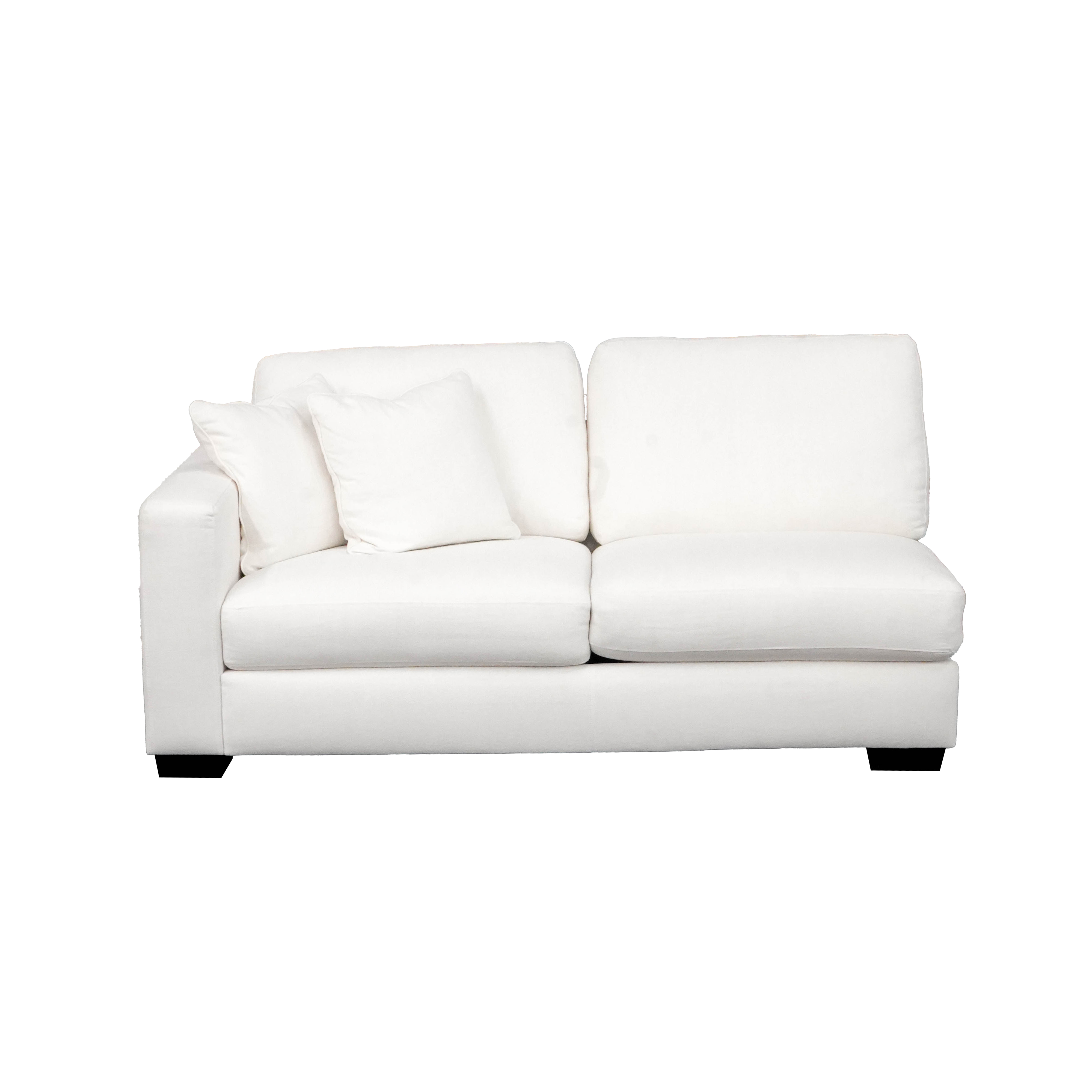 Concord Performance White Modular 2 piece Sectional