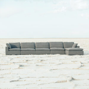 Harper Luxe Grey Sectional - 6 seat Configuration