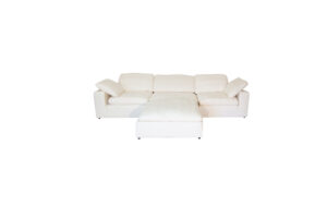 Harper Luxe White Sectional - 4 seat Configuration