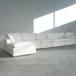 Harper Luxe White Sectional - 6 seat Configuration