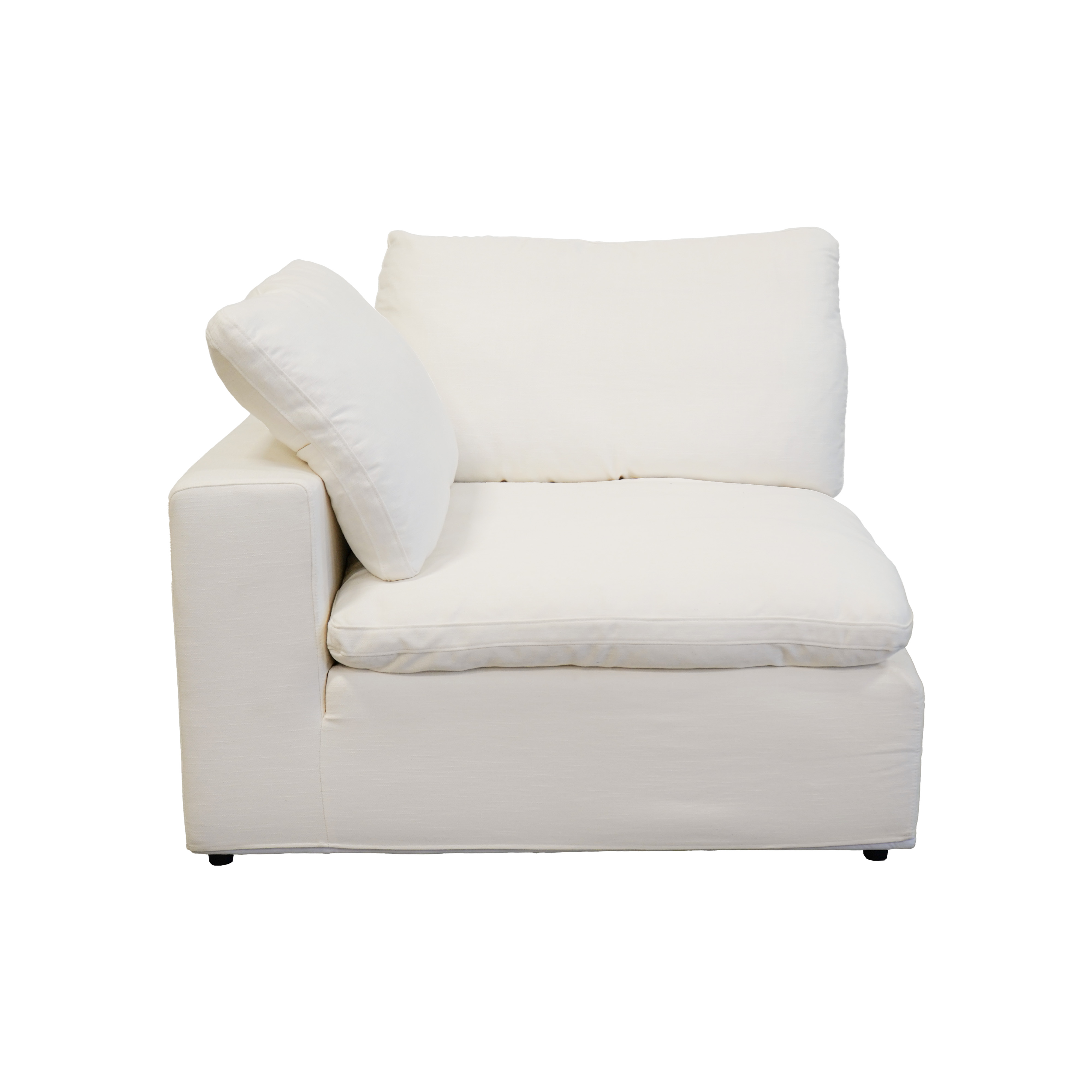 Harper Luxe White Sectional - 4 seat Configuration