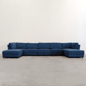 Summit Navy Modular Sectional - 7 Seat Configuration