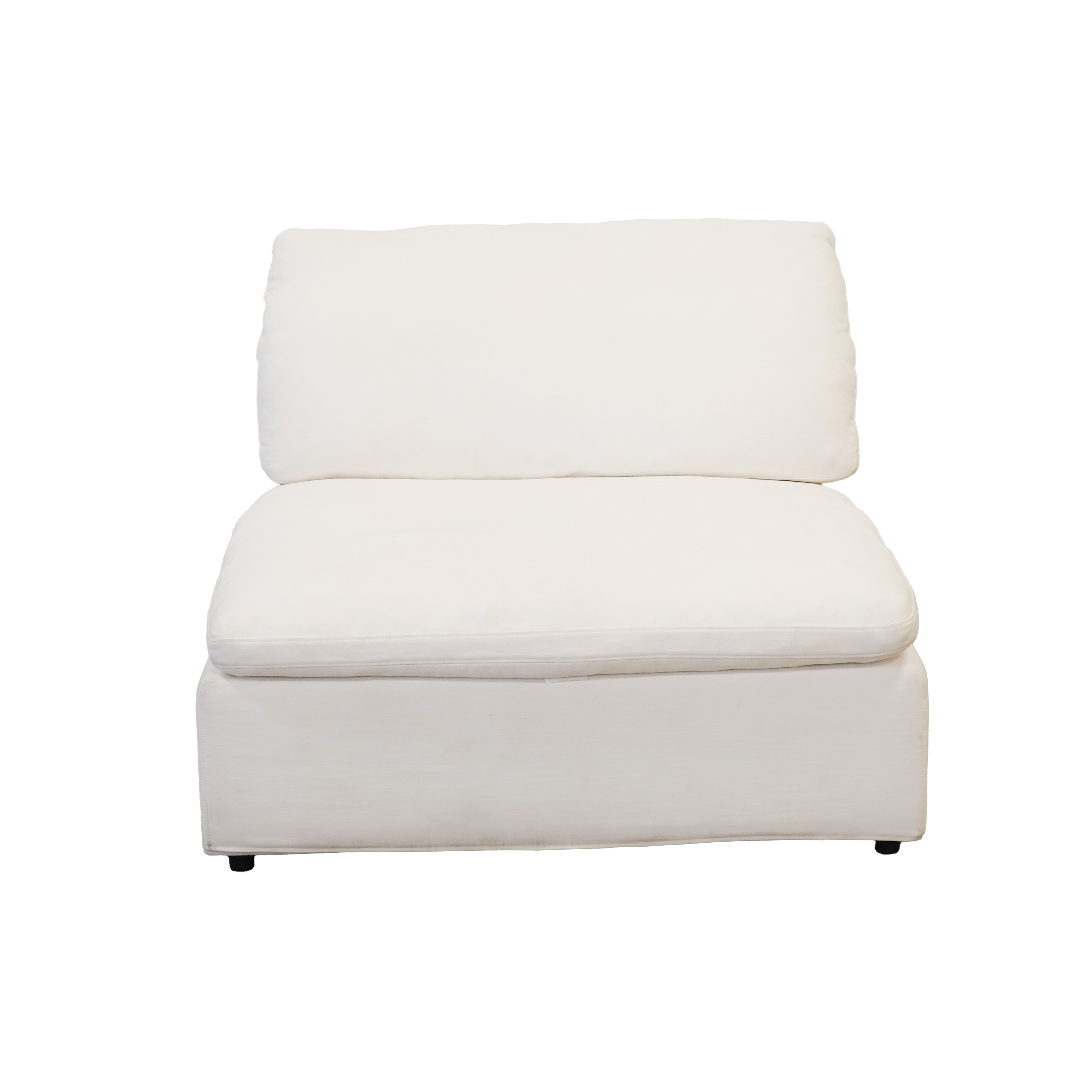 Harper Luxe White Sectional - 4 seat Configuration