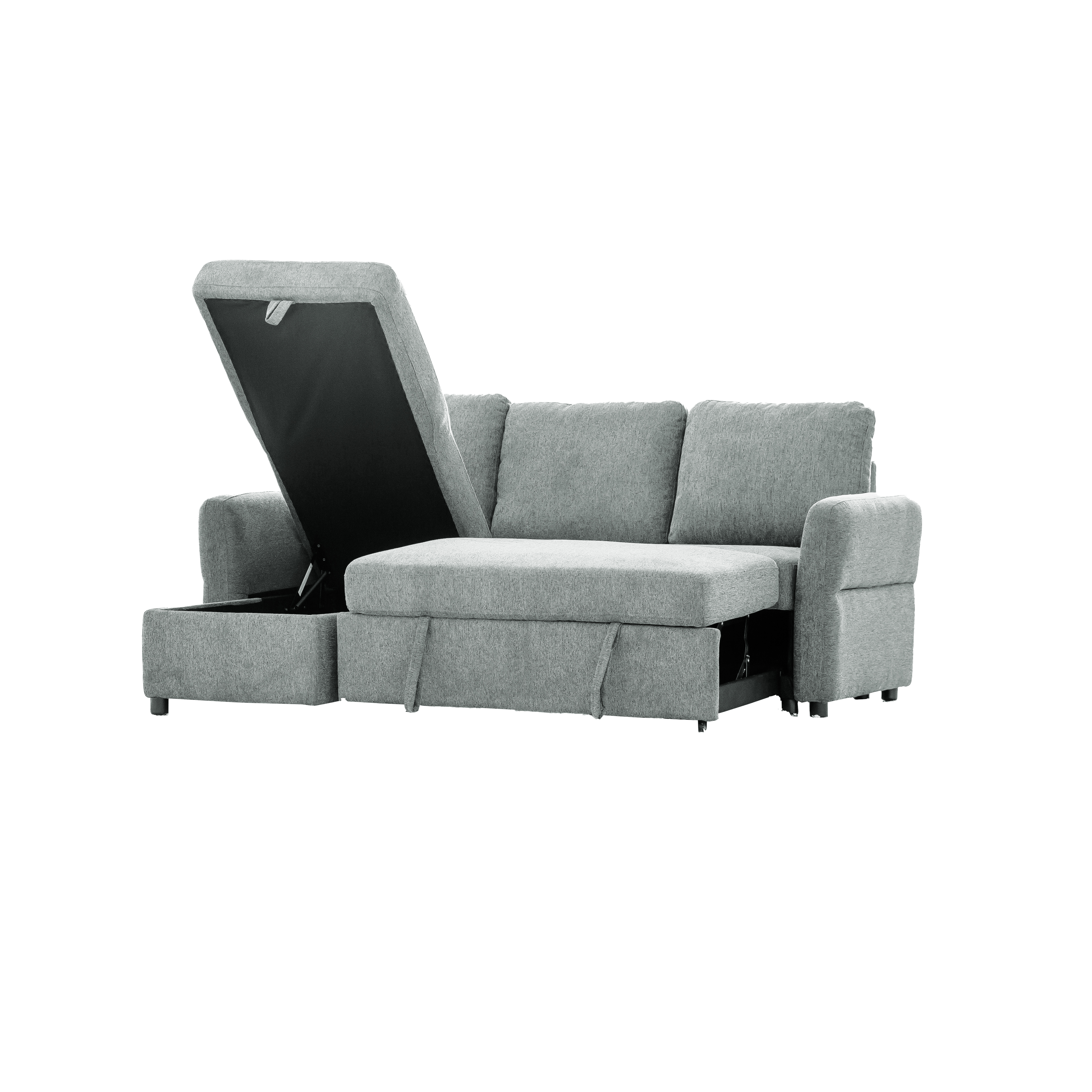 Regis Storage Bed Sectional Grey