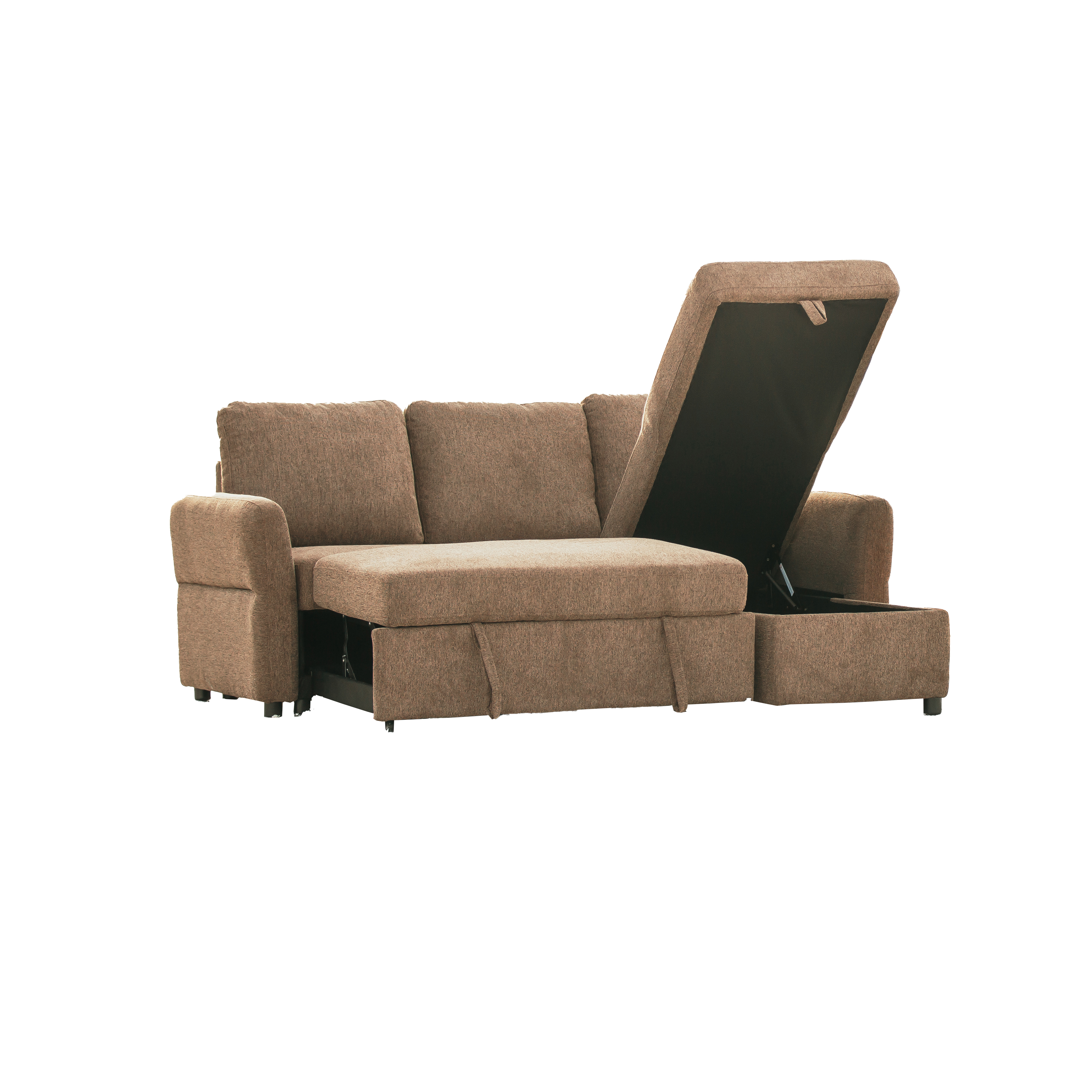 Regis Storage Bed Sectional Coffee