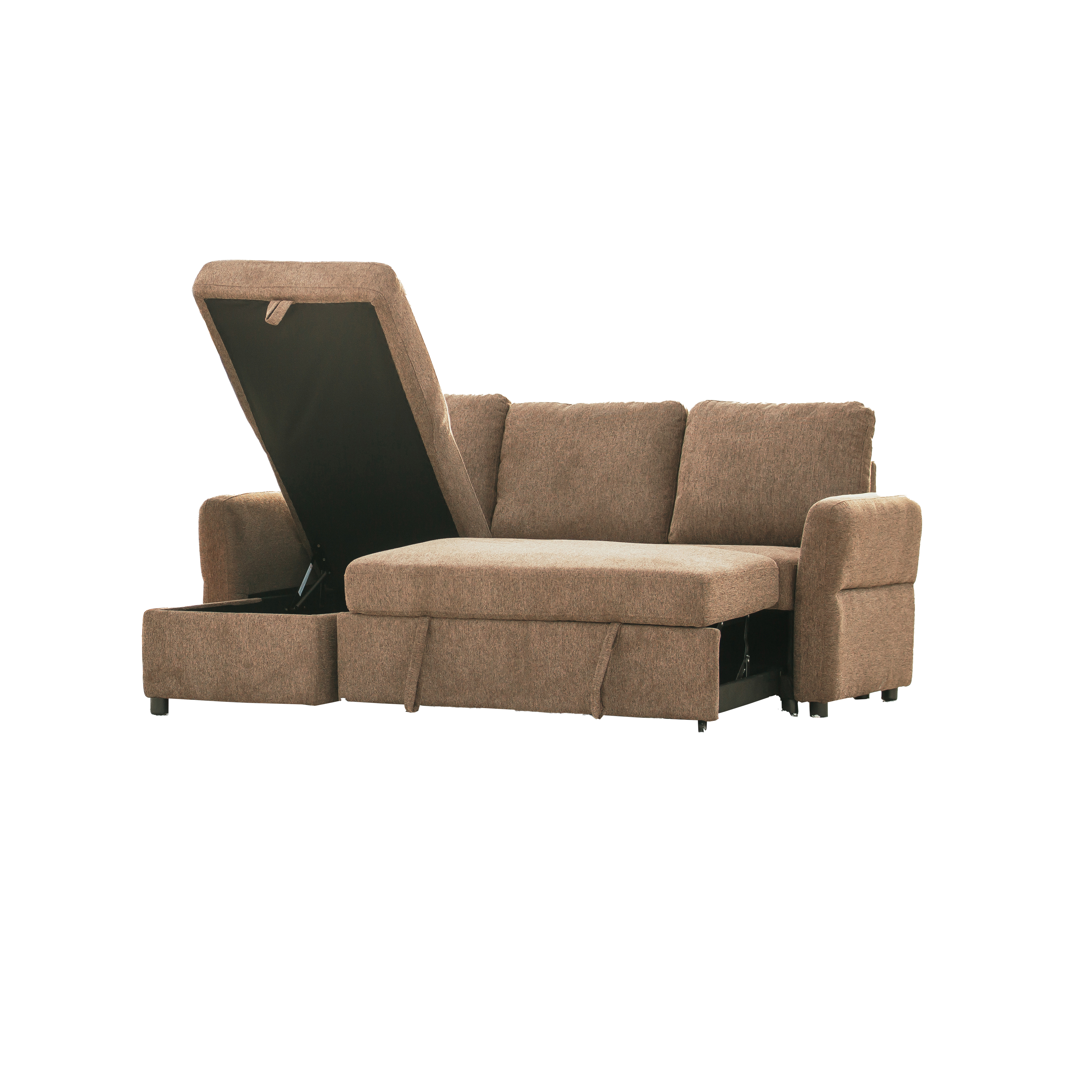 Regis Storage Bed Sectional Coffee