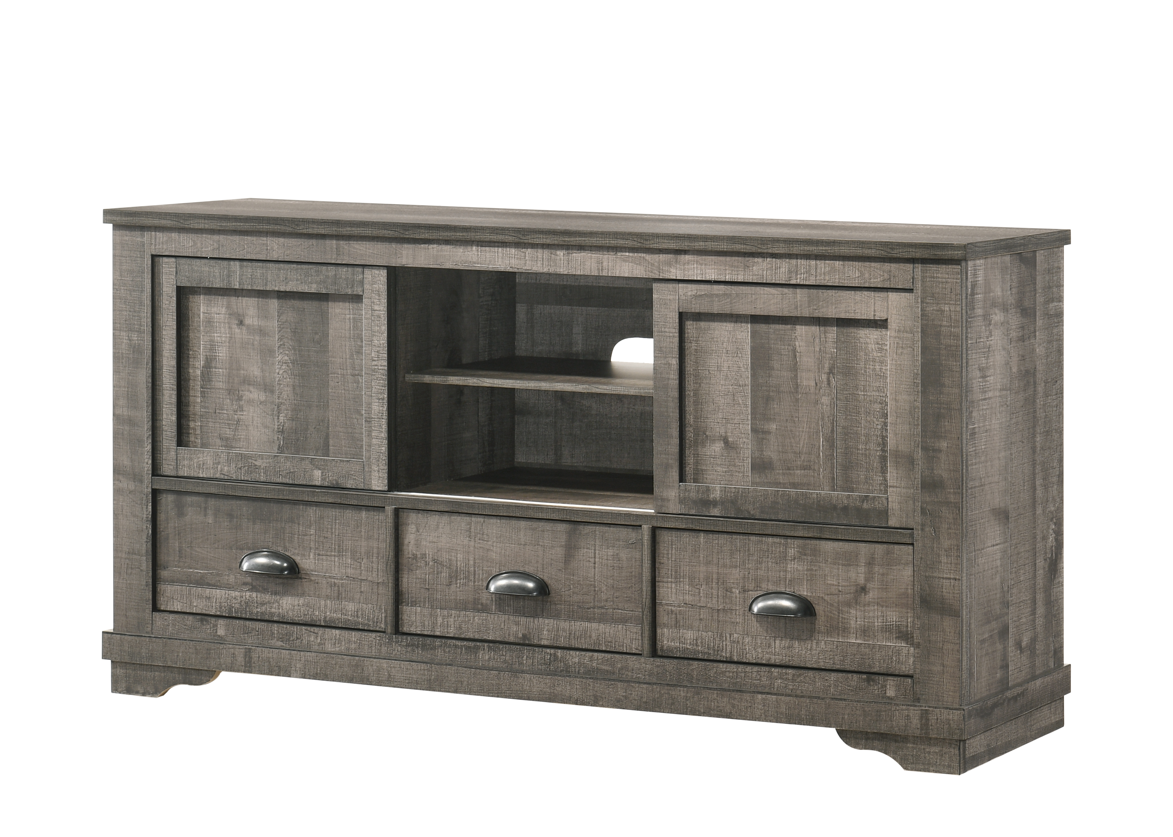 Coralee - Tv Stand - Dark Brown