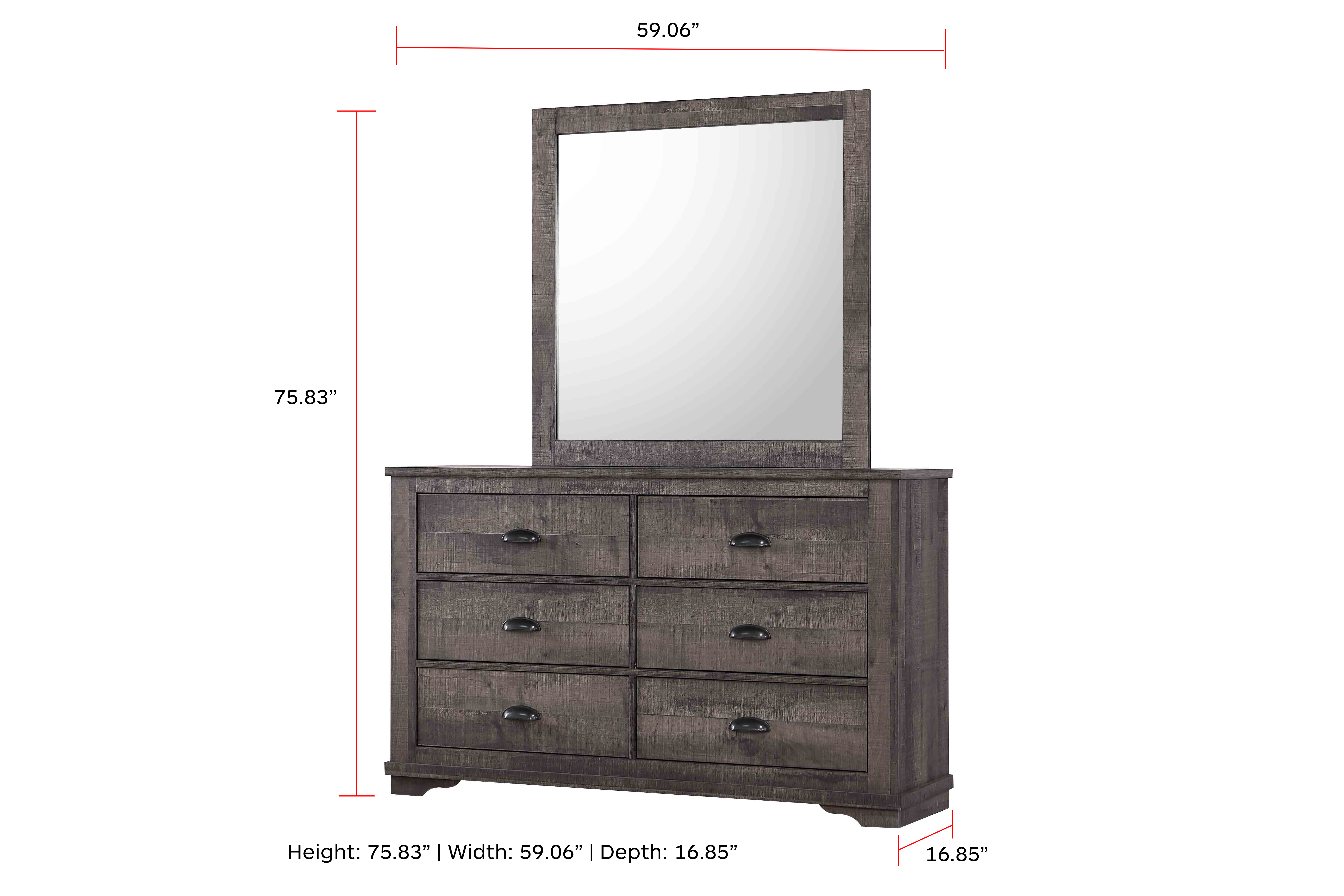 Coralee - Dresser - Dark Brown