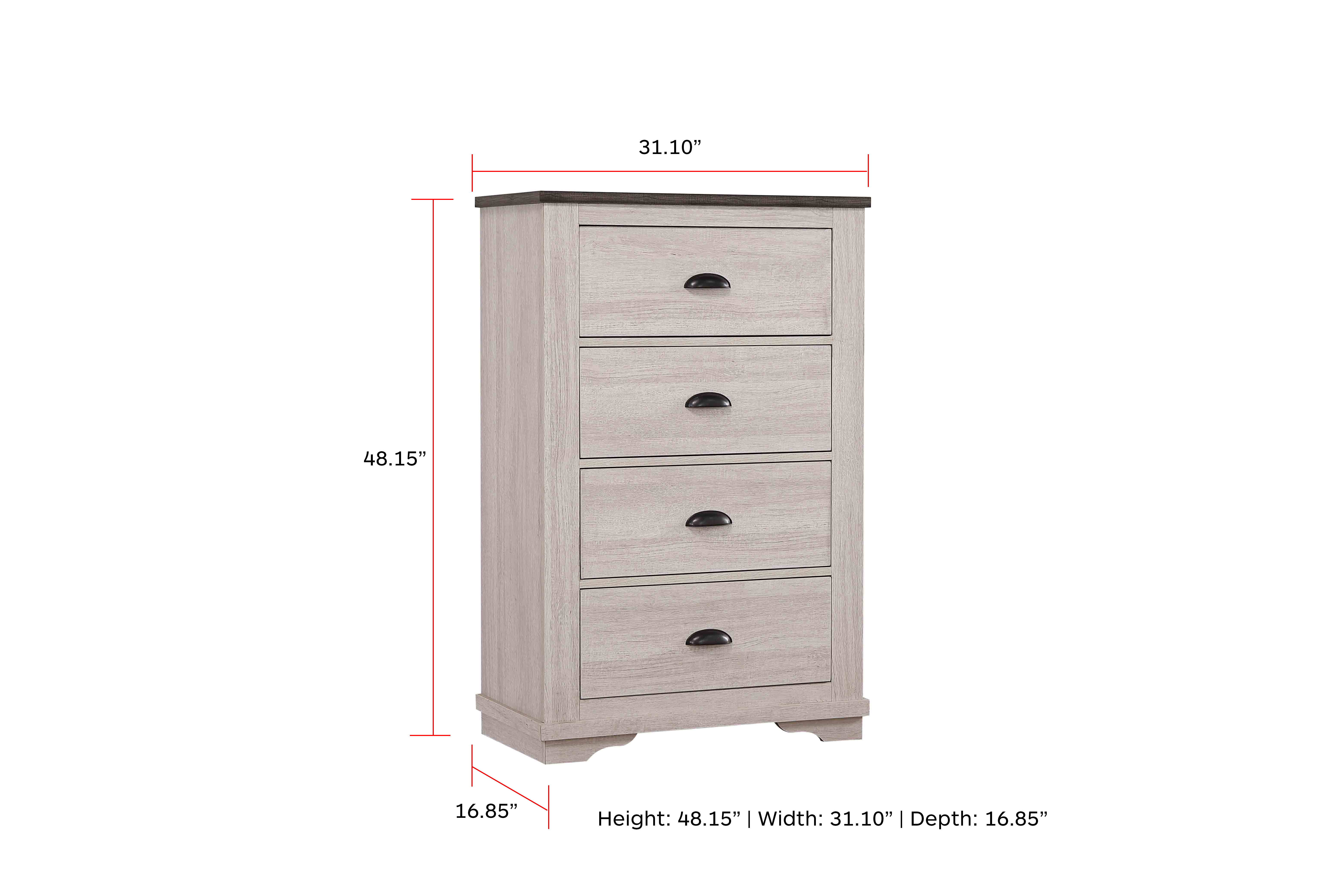 Coralee - Chest - Light Gray