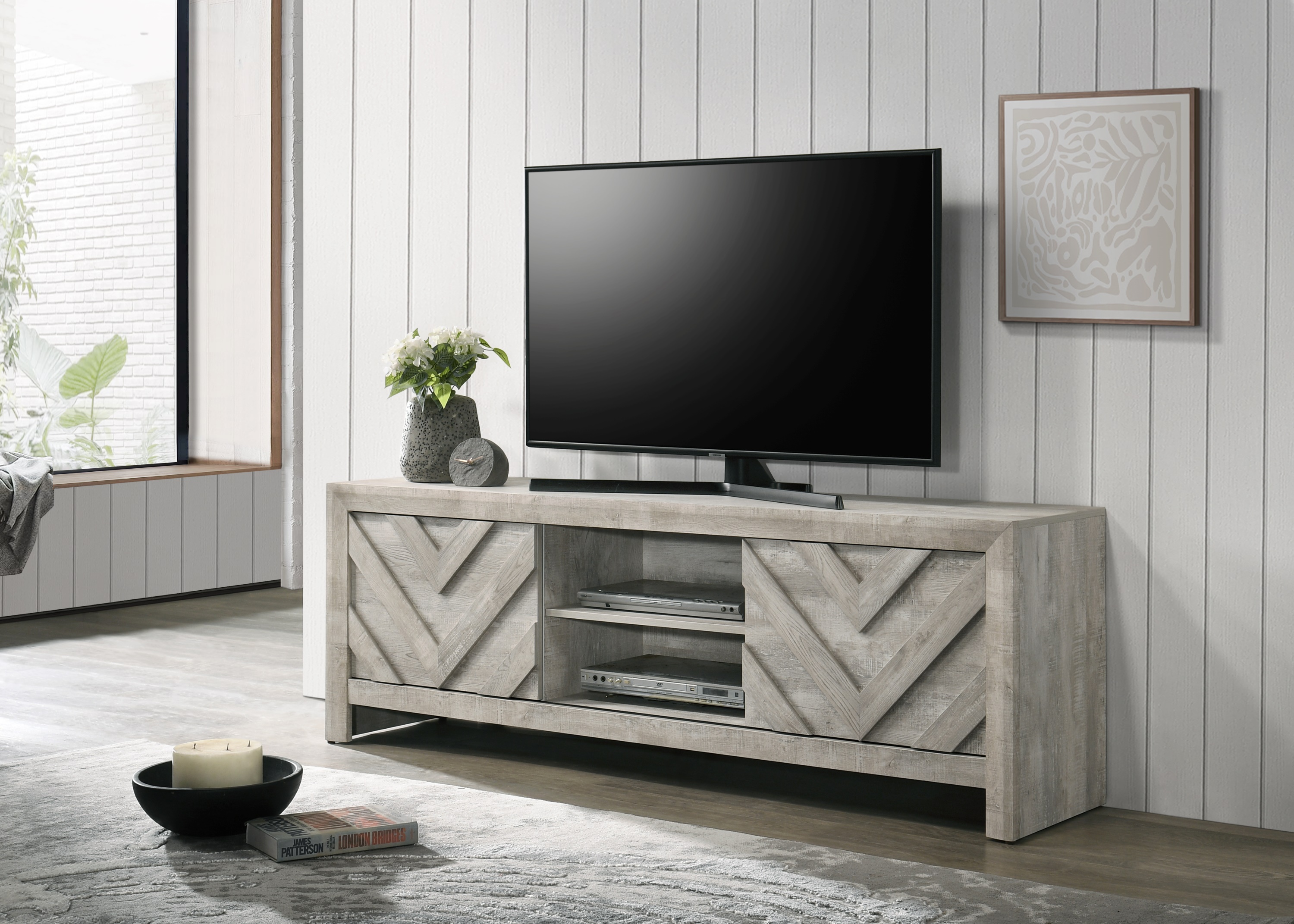 Valor - Tv Stand - Antique White