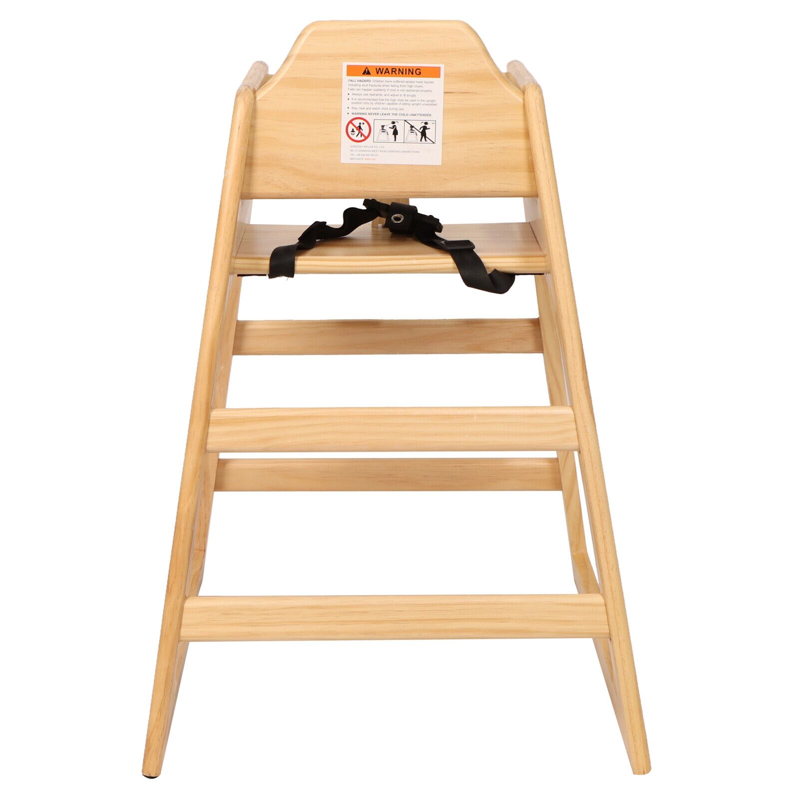 Wooden Double Solid Wood Feeding, Eat & Grow Portable High, Easy to Clean Baby Booster Chair in Natural Finish