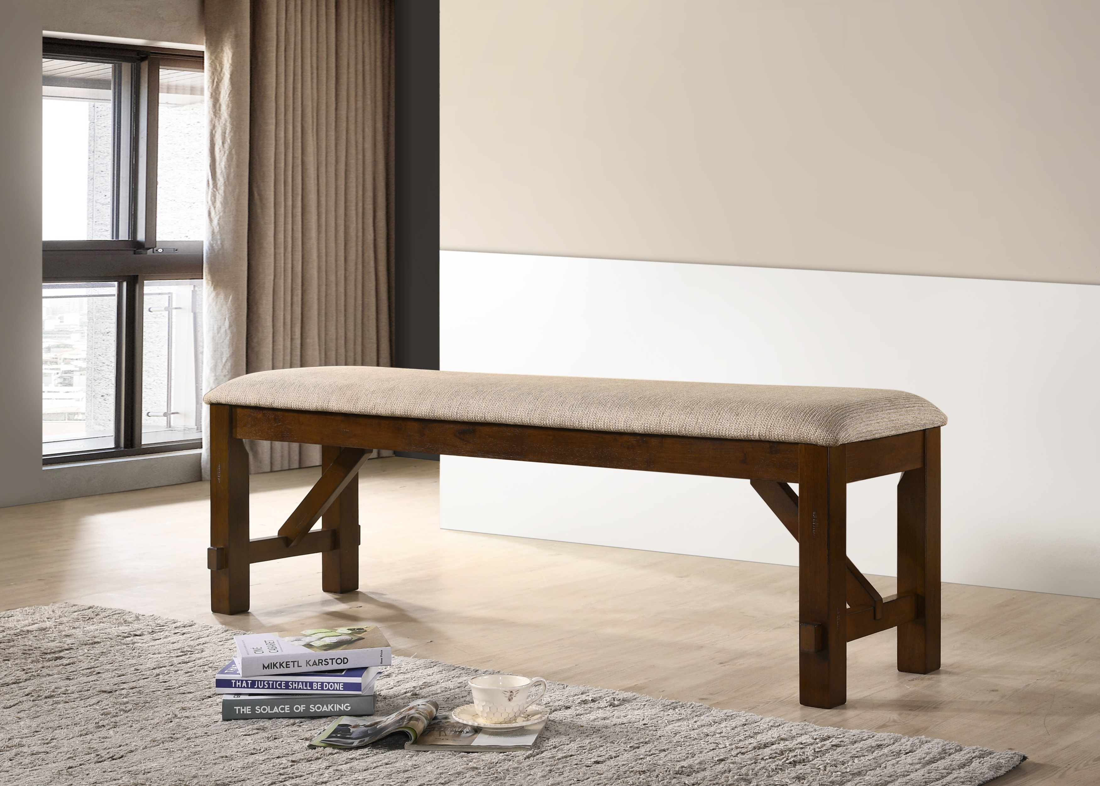 Karven Solid Wood Dining Bench