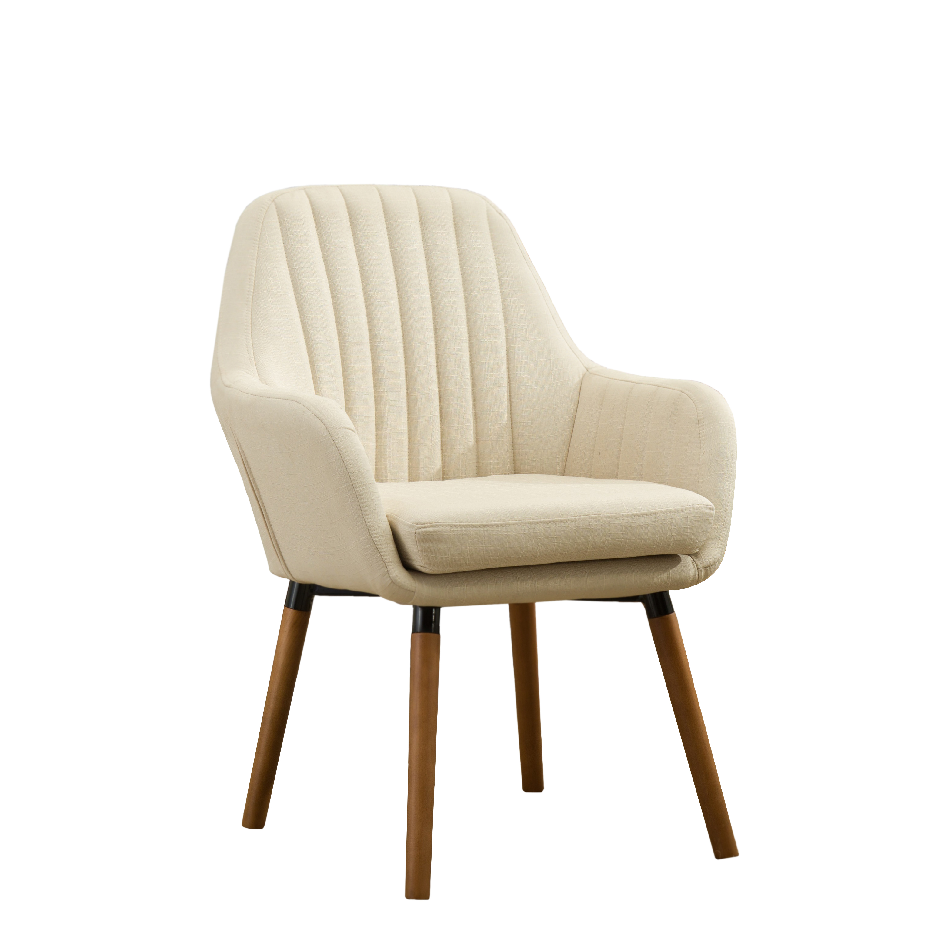 Tuchico Contemporary Fabric Accent Chair, Tan