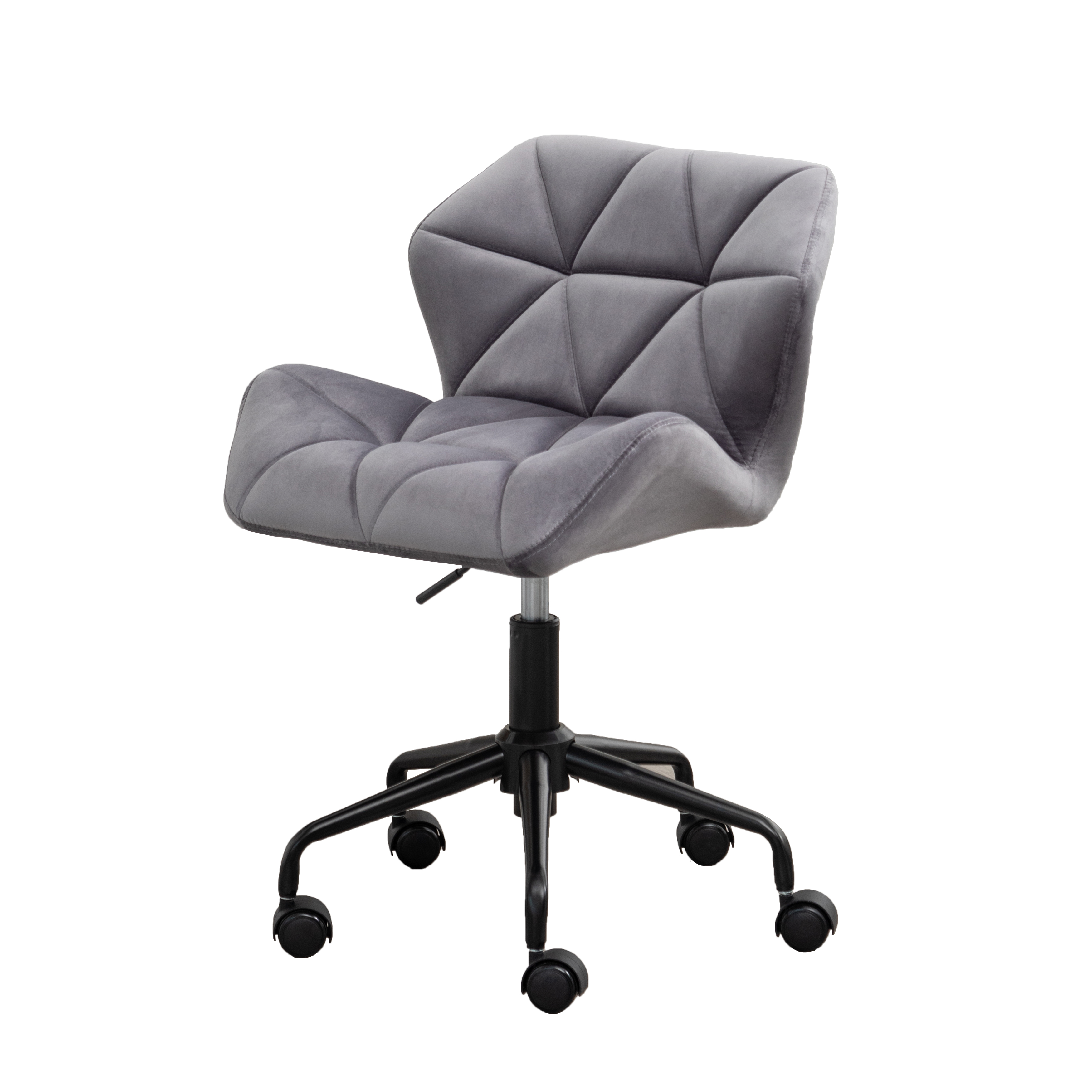 Eldon Diamond Tufted Adjustable Swivel Office Chair, Gray