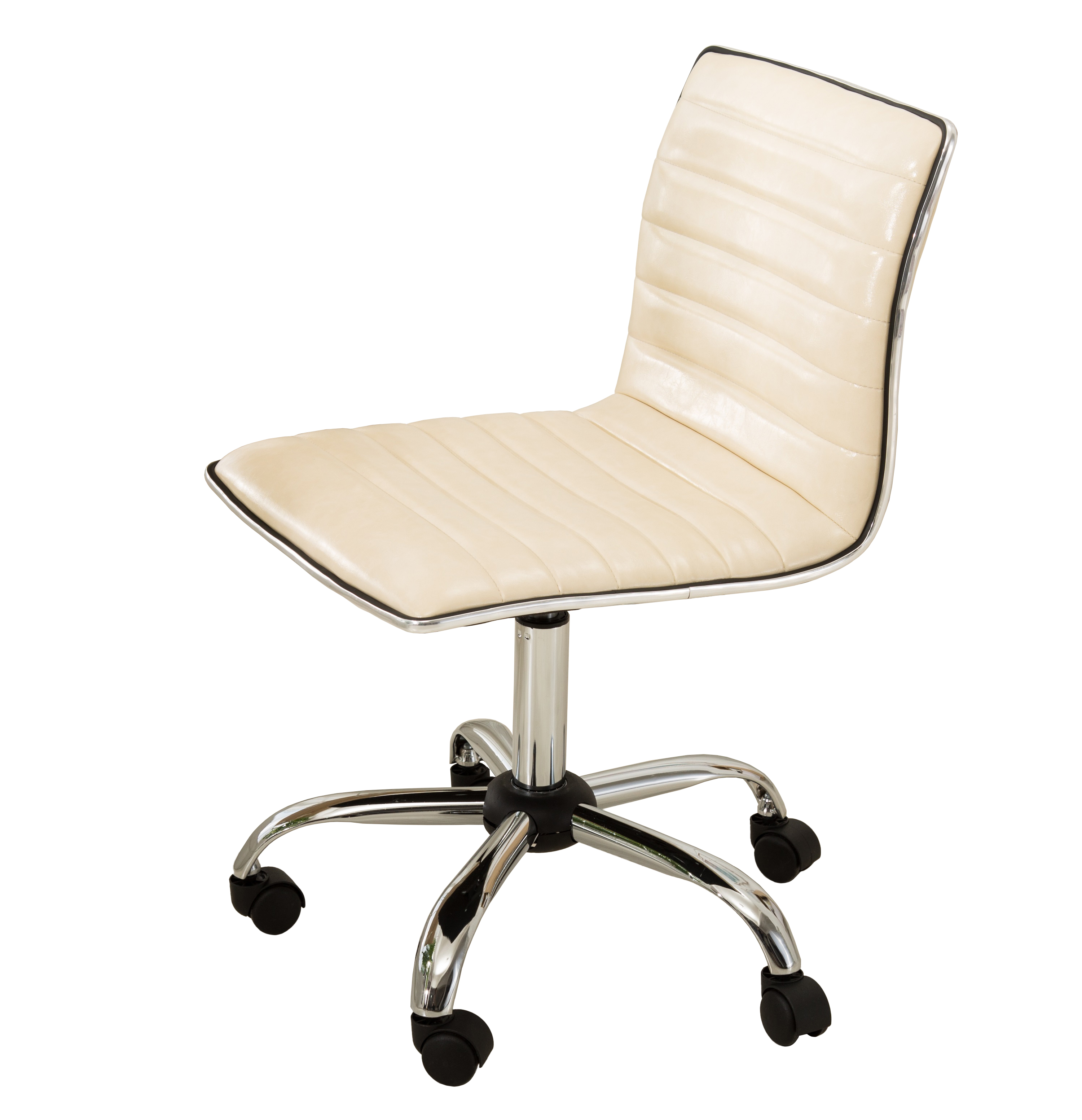 Fremo Chromel Adjustable Air Lift Office Chair, Beige