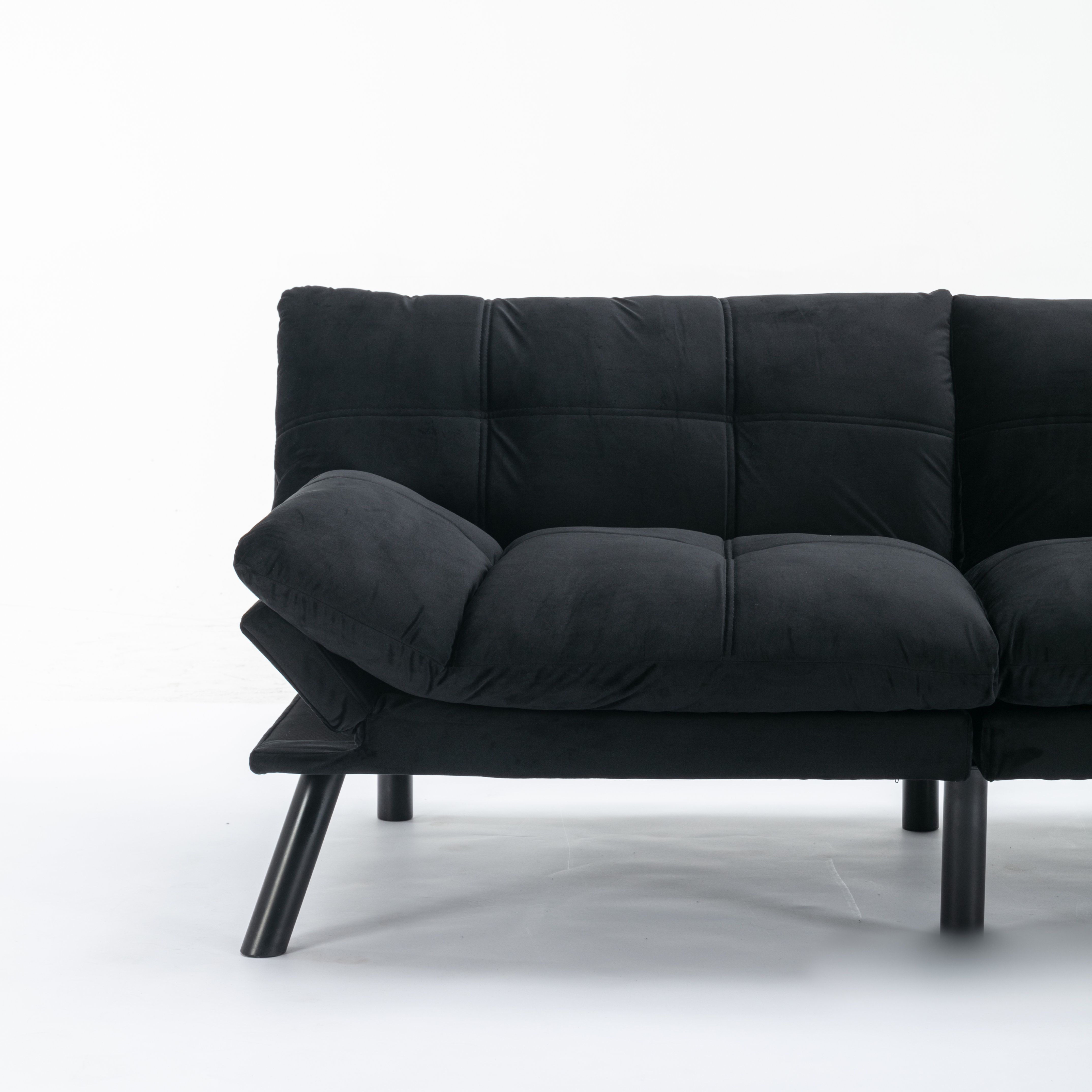 Black Convertible Folding Modern sofa Bed