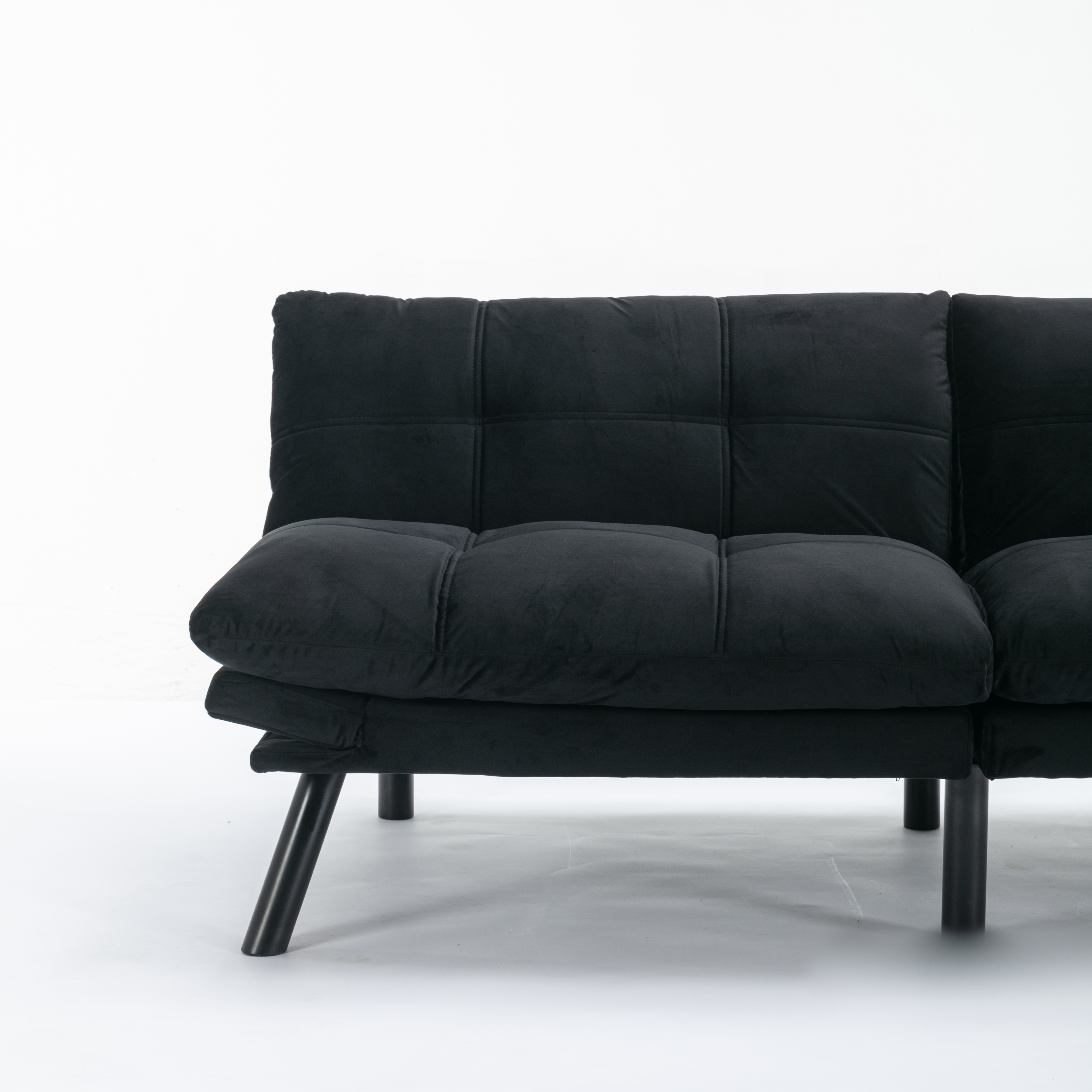 Black Convertible Folding Modern sofa Bed