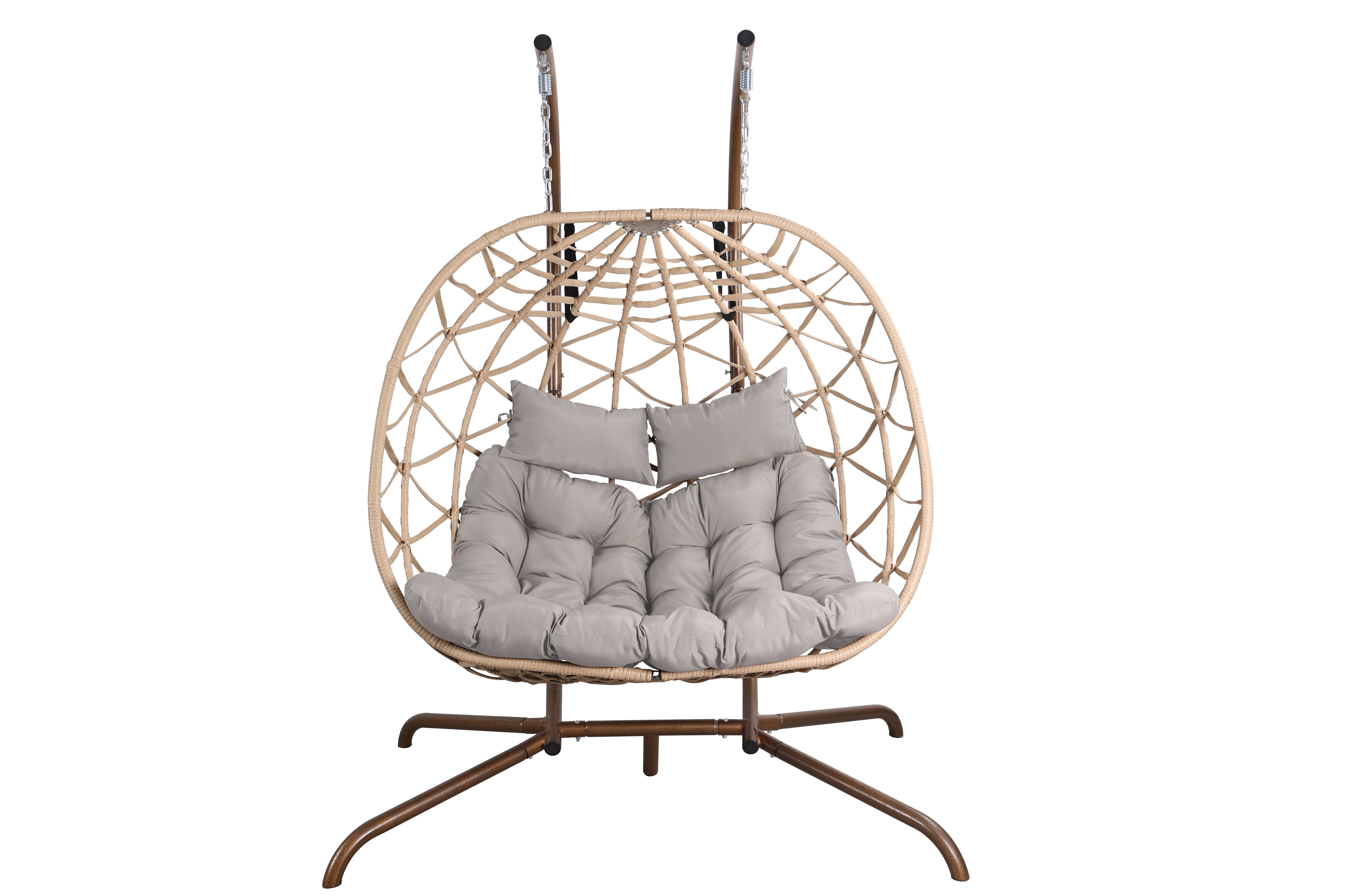 LIGHT GREY + Rattan+Metal