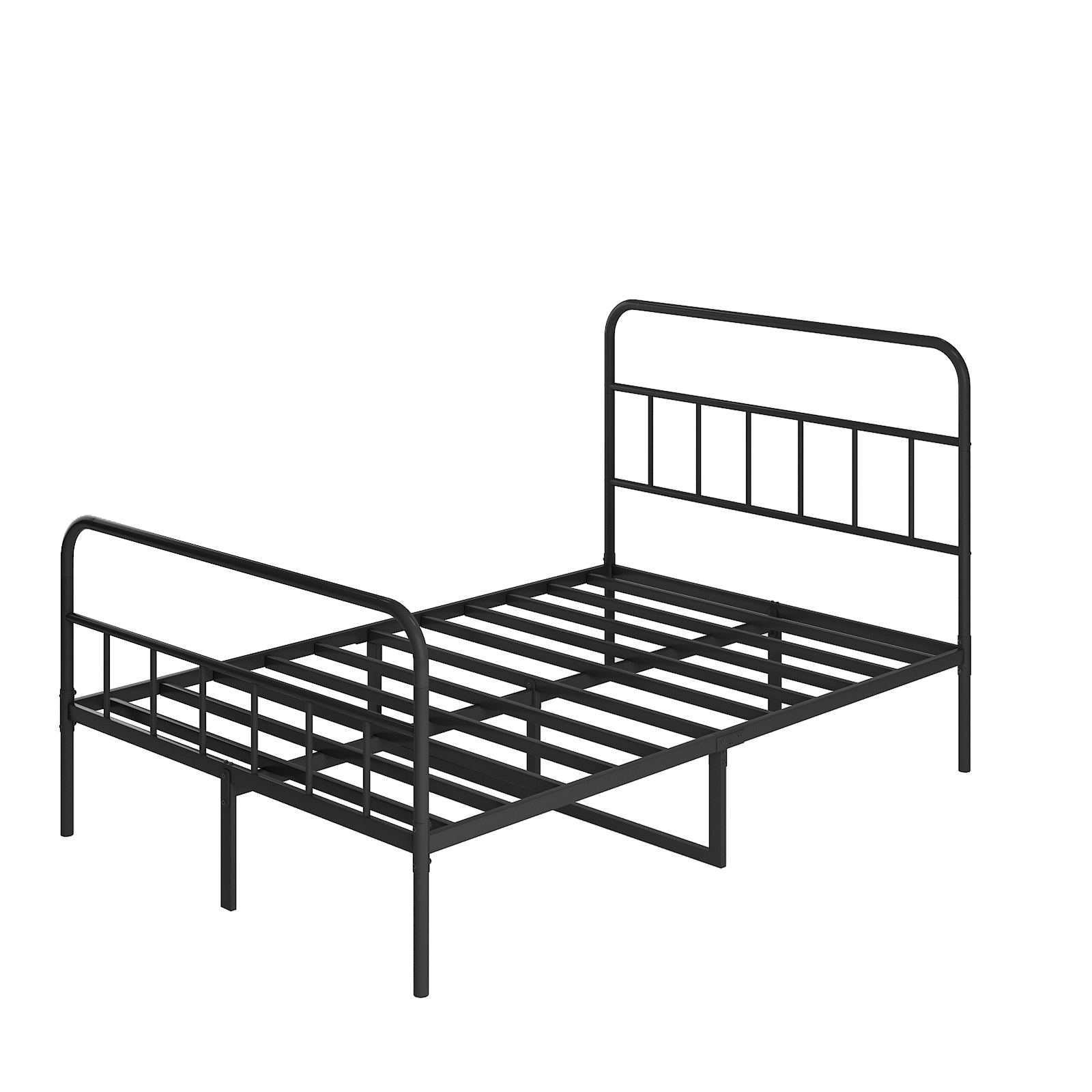 Metal Platform Bed frame with Headboard, Sturdy Metal Frame, No Box Spring Needed(Full)