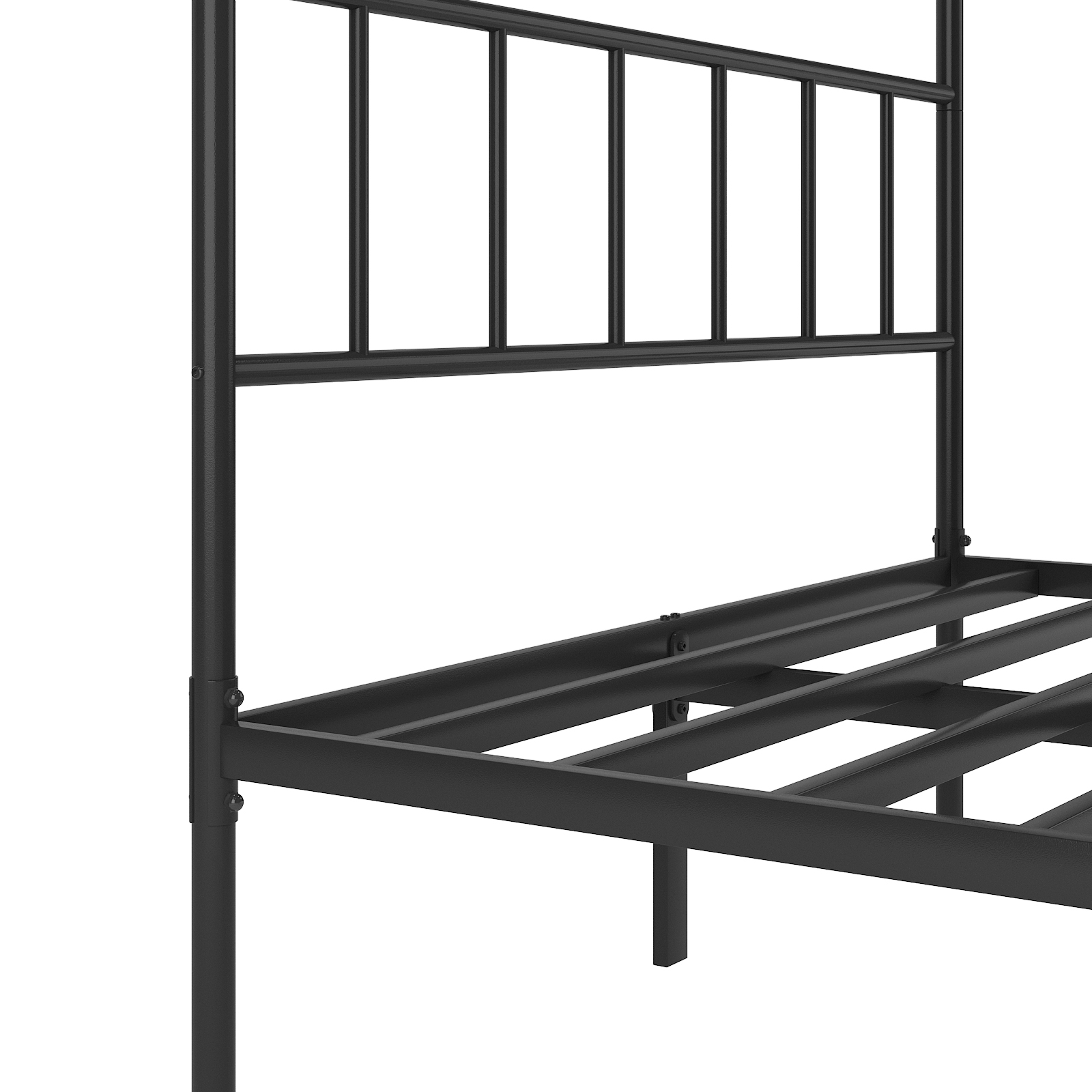 Metal Platform Bed frame with Headboard, Sturdy Metal Frame, No Box Spring Needed(Queen)