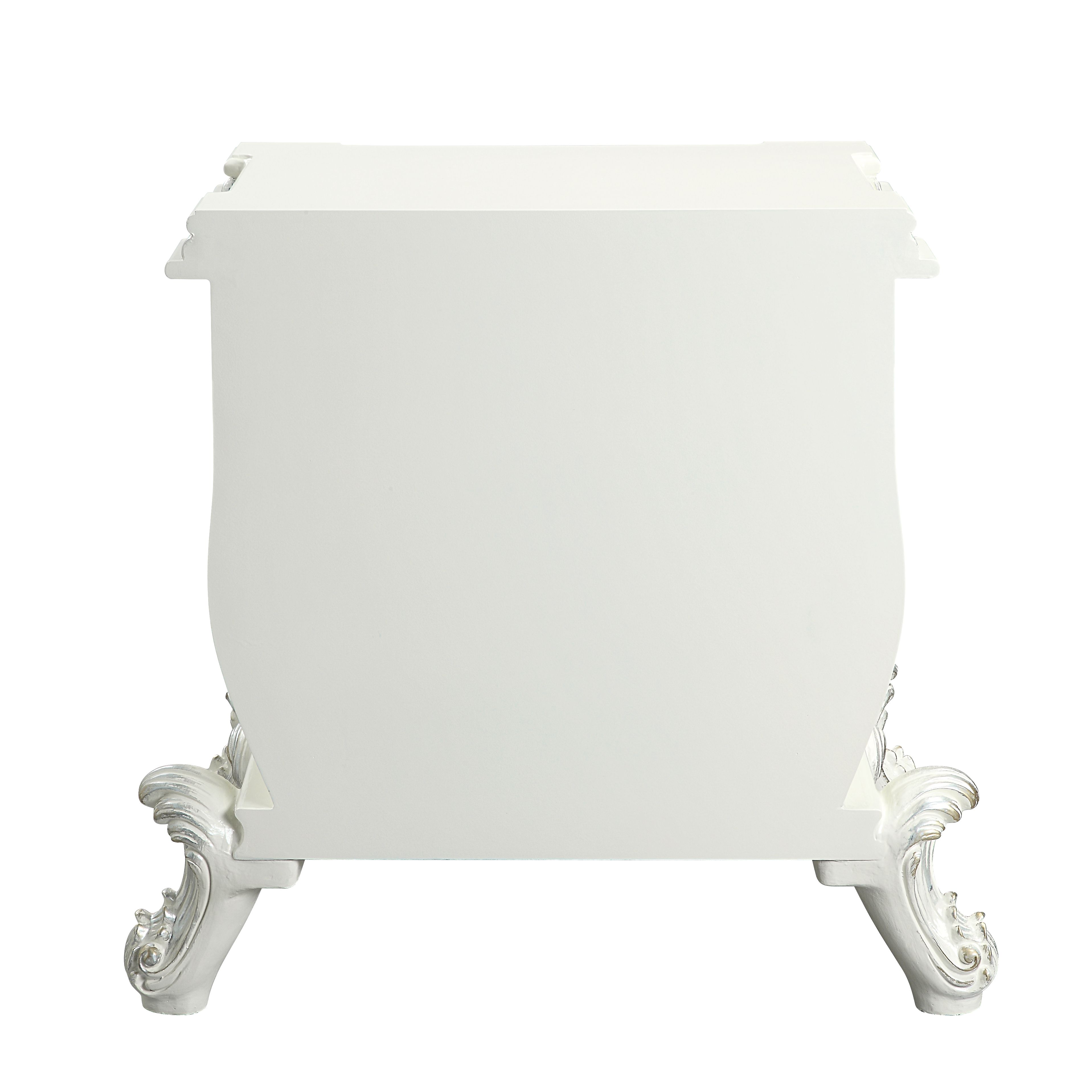 ACME Vanaheim Nightstand, Antique White Finish BD00672