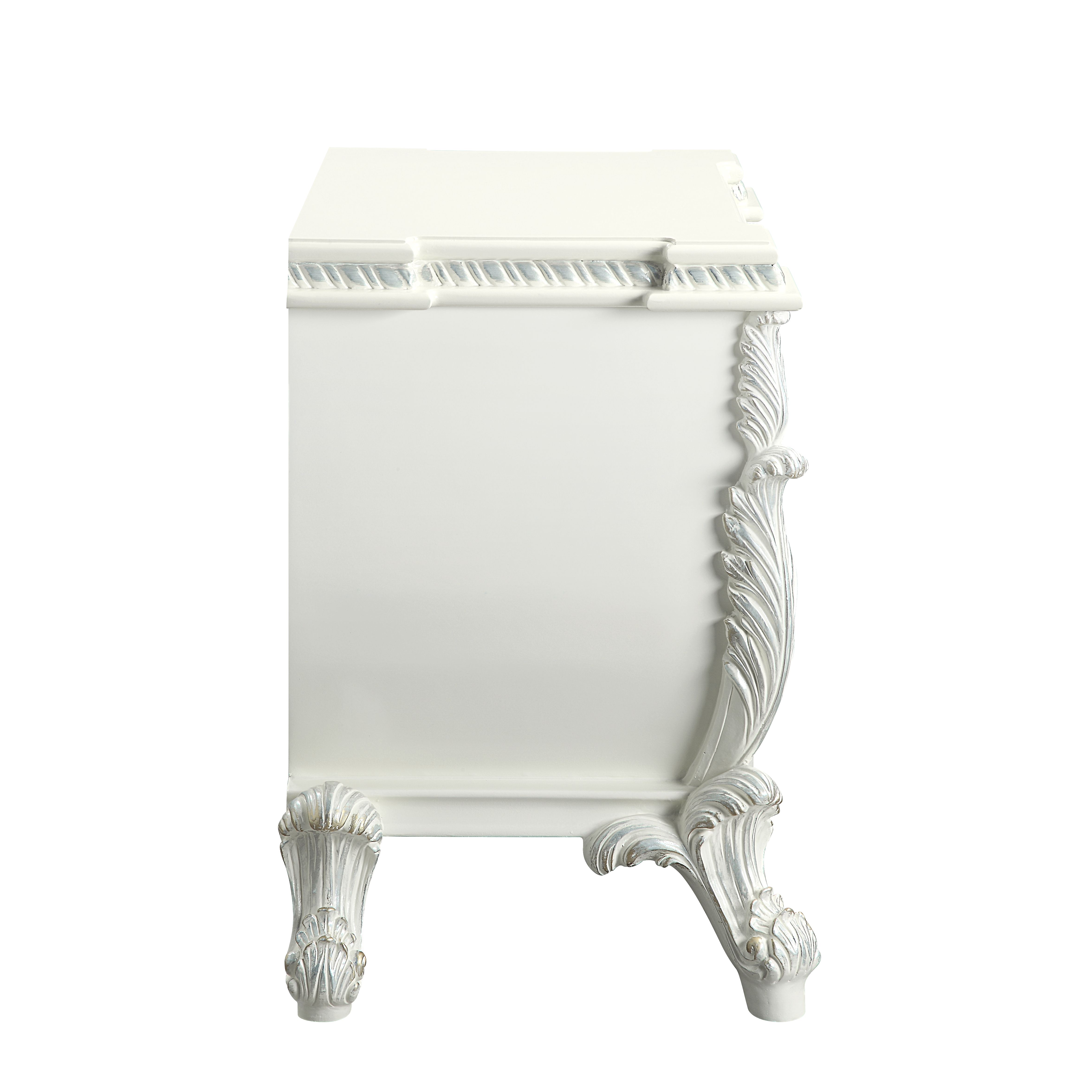 ACME Vanaheim Nightstand, Antique White Finish BD00672