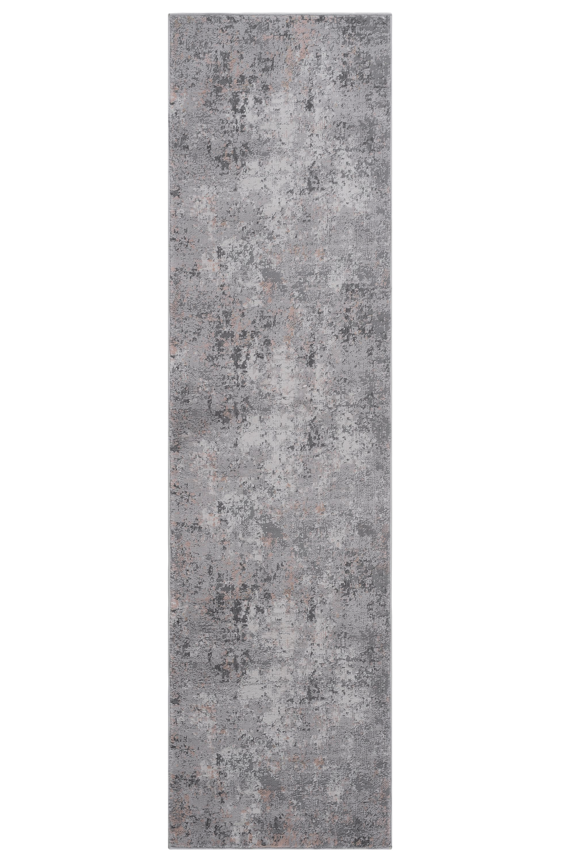 NAAR MARFI Collection 2X8 Grey/Multi/Abstract Non-Shedding Living Room Bedroom Dining Home Office Stylish and Stain Resistant Area Rug