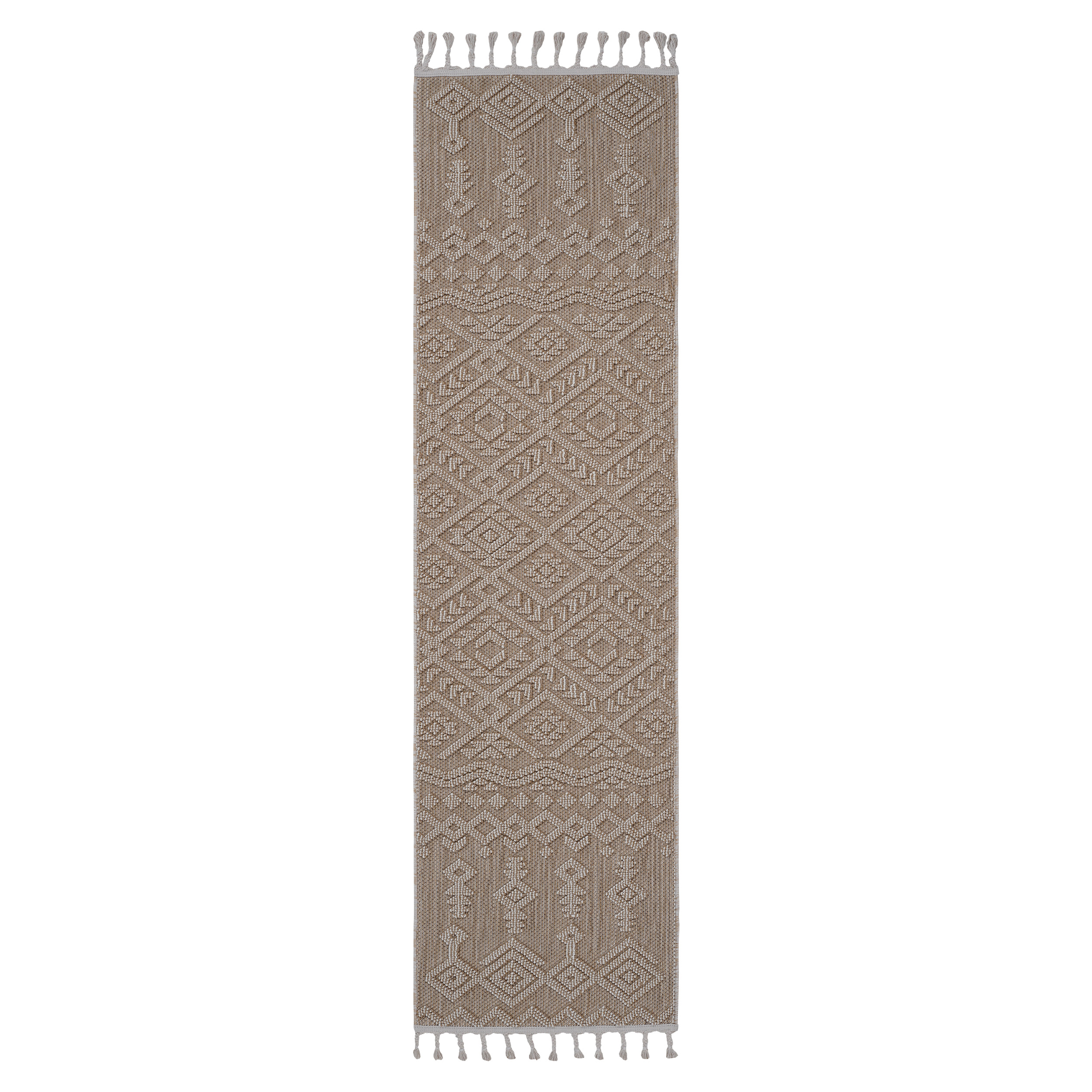 NAAR Guros Collection 2X8 Natural /Traditional Indoor/Outdoor Area Rug