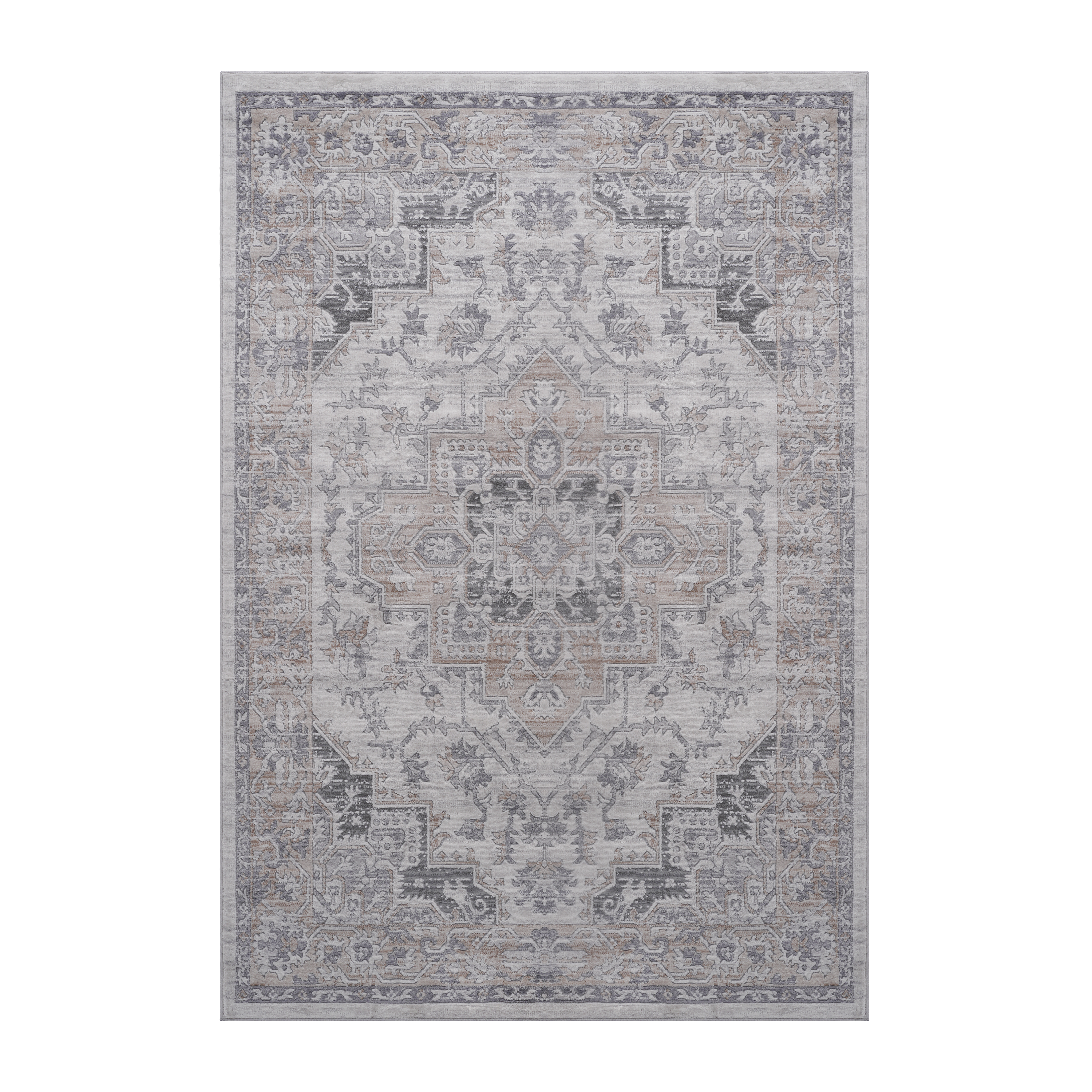 NAAR MARFI Collection 2X3 Ivory/Beige/Oriental Non-Shedding Living Room Bedroom Dining Home Office Stylish and Stain Resistant Area Rug